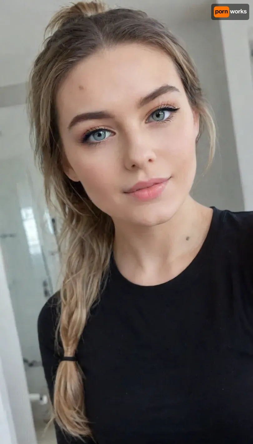 ((ultimate quality:1.5)), score 9, score 8, all fours, iphone bathroom mirror selfie, form-fitting black sweater dress with lace seams, long sleeves, sheer dark pantyhose, tack sharp, UHD, Uncomfortable, shy pose, vulnerable, please stop, mobile selfie, full mirror selfie, bathroom mirror selfie, black winged eyeliner, nice smile, side smile, smouldering look, Picture taken at unique angles, sexy selfie, funny selfie, silly face, Instagram selfie, Facebook selfie.

About her, She is 39 years old female mom, wife, her height is 175cm., ((smokey blonde thick hair in a messy ponytail)), .
long round oval face, blue eyes, ., (small bust), size b breasts, sagging tits, perky little breasts, Sun Tanned skin.
Hair up in a ponytail., bogdasha1, btty, <lora:bogdasha3:.8>, <lora:1131832_training_data:.8>, <lora:btty:.8>