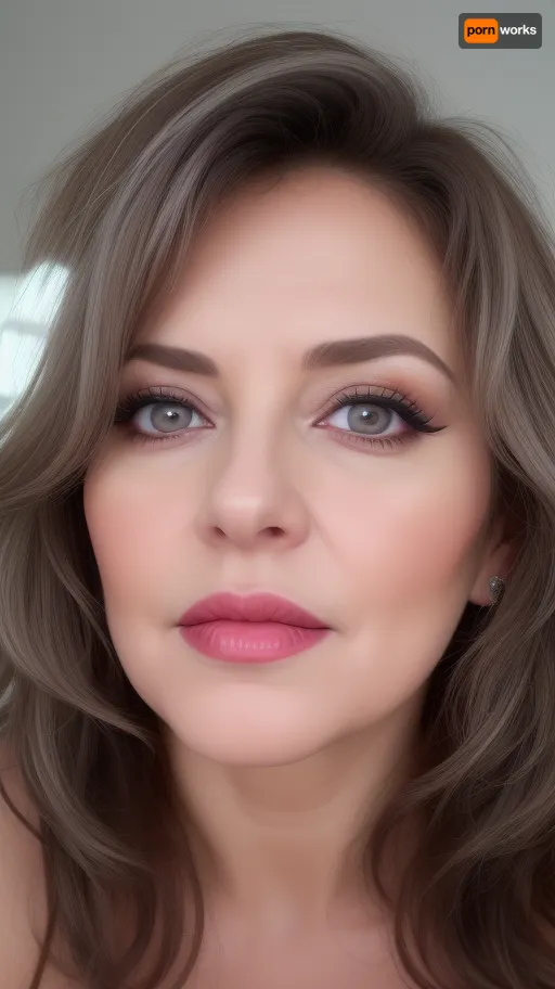 Lubica stepaunt, 65yo ukrainian beautiful chubby mature milf, (brunette hair with gray highlights), face only, beautiful big eyes, blue eyes, looking at viewer, eye contact, wide open mouth, delicate eyeliner, big lips with red lipstick, cum inside her mouth, wrinkles, dimples, high cheekbones, beautiful thick and wild hair, r3tro_cumshotz, cum, on, face, facial, dripping, thick, white, retro, cumshots, <lora:r3tro_cumshotz  SDXL Lora:.6>