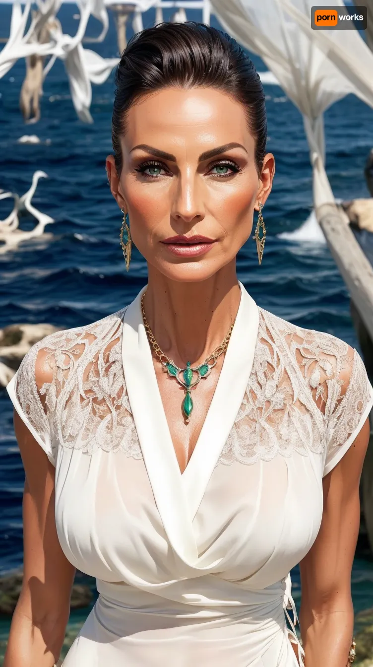 Naked amazing beautiful mature woman 60 years old, entire body head to toe, (wooden motor yacht), (high end seaside luxury), tattoo at legs and feet, blackwork tattoo, high cheek bones, european, ((very dark tanned)), opulence, luxury, muscular, ((very tall)), ((super pixie haircut)), dark blonde, green eyes, wrinkles at eyes, hip chain, (flat sandals), realistic, sharp focus, 8k high definition, insanely detailed, intricate, spread legs, penetration, (dripping wet pussy), ((strong tanlines)), ((hip chain)), anklet, green nails, pubic hair, (toe rings), high arches, tight calves, ((long toes)), outdoor, deck, hamptons, Martha’s Vineyard, ((((feet jewelry))), (((footsiebabe))), shredded, woman, style), shredded, woman, style, glam, fantasy, dark, skin, uberfit, athletic, reduce noice, sights, tanlines, sunburn, DarTataBodG, <lora:weight_slider_v2:-1>, <lora:age_slider_v20:1>, <lora:epi_noiseoffset2:1>, <lora:pailide3-000005:.5>, <lora:DarTataBodG-XL_V2:.4>