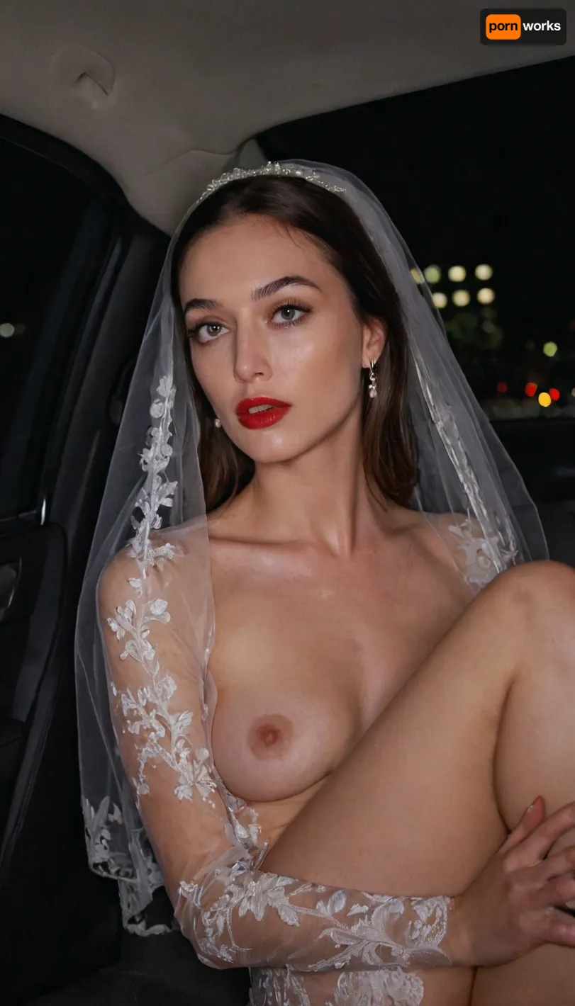 Hyper photorealistic masterpiece, maximum quality, maximum detail, maximum realism, photorealistic, high resolution, ultra-realistic, masterpiece, front view, realistic detailed skin texture, realistic face, extreme detail, 8K photo, best quality, soft natural light, intricate details, realistic, UHD, flash photography., night, car interior, in the windows of the visible lights of the night city, my back seats of the car interior, view from the driver's side. sitting woman. 35 years old. Tall brunette, slender, thin, tall, small breasts, pointed nipples. She has wide perky and long legs. She is embarrassed, looks away, shy. Evening make-up, red lips, eyes lined with mascara. Vulgar. She is afraid of being seen, but she is excited. Exhibitionism, bride's veil. We see her slightly from the side, from head to toe, her whole figure. Knees spread apart. Between the legs we see an intimate hairstyle. perfecteyes, raw, illuminated, overexposed, sharp, flash, More
1, 282 / 5, 000
Hyperphotorealistic masterpiece, ultrarealistic, lights of the night city are visible through the windows, we are in the back seat of the car, view from the driver's side. The woman is sitting in the back seat.

35 years old. Tall brunette, pointed nipples. She has wide hips and long legs.
She is embarrassed, shy.

Evening make-up, eyes lined with mascara. Vulgar. She is afraid of being noticed, but at the same time she is excited. Exhibitionism., <lora:PerfectEyesXL:.8>, <lora:Rawfully Stylish v0.2_epoch_20:.8>