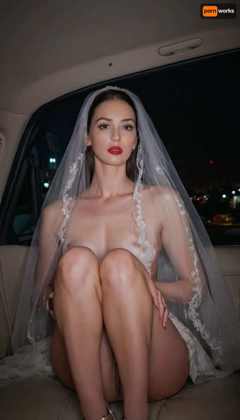 Hyper photorealistic masterpiece, maximum quality, maximum detail, maximum realism, photorealistic, high resolution, ultra-realistic, masterpiece, front view, realistic detailed skin texture, realistic face, extreme detail, 8K photo, best quality, soft natural light, intricate details, realistic, UHD, flash photography., night, car interior, in the windows of the visible lights of the night city, my back seats of the car interior, view from the driver's side. sitting woman. 35 years old. Tall brunette, slender, thin, tall, small breasts, pointed nipples. She has wide perky and long legs. She is embarrassed, looks away, shy. Evening make-up, red lips, eyes lined with mascara. Vulgar. She is afraid of being seen, but she is excited. Exhibitionism, bride's veil. We see her slightly from the side, from head to toe, her whole figure. Knees spread apart. Between the legs we see an intimate hairstyle. perfecteyes, raw, illuminated, overexposed, sharp, flash, More
1, 282 / 5, 000
Hyperphotorealistic masterpiece, ultrarealistic, lights of the night city are visible through the windows, we are in the back seat of the car, view from the driver's side. The woman is sitting in the back seat.

35 years old. Tall brunette, pointed nipples. She has wide hips and long legs.
She is embarrassed, shy.

Evening make-up, eyes lined with mascara. Vulgar. She is afraid of being noticed, but at the same time she is excited. Exhibitionism., <lora:PerfectEyesXL:.8>, <lora:Rawfully Stylish v0.2_epoch_20:.8>