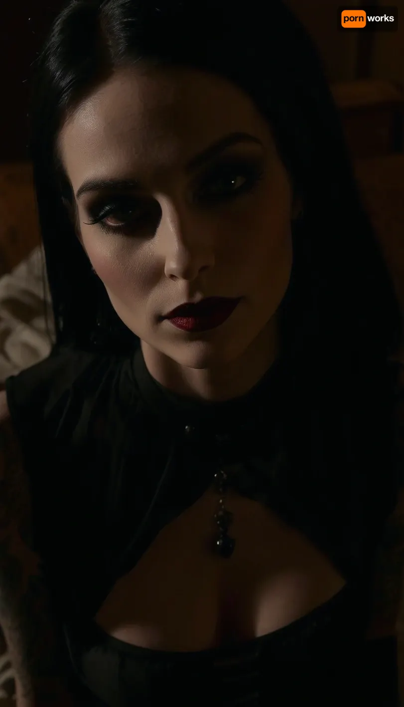 extremely beautiful and slender 25 year old goth cumbucket with big tits lying on the bed after a wild party, a gallon of thick cum has recently been poured over all of her body and face, portrait, from above, looking at the cam, lovely eyes, cute eyes, sexy eyes, sweet eyes, cute smile, tack sharp, ultra realistic, cinematic dark lighting, an interplay of light and shadows, artsy, high cheekbones, (skinny face), (long face), (long skinny nose), ((dark goth makeup)), lots of tattoos, <lora:dark:.8>