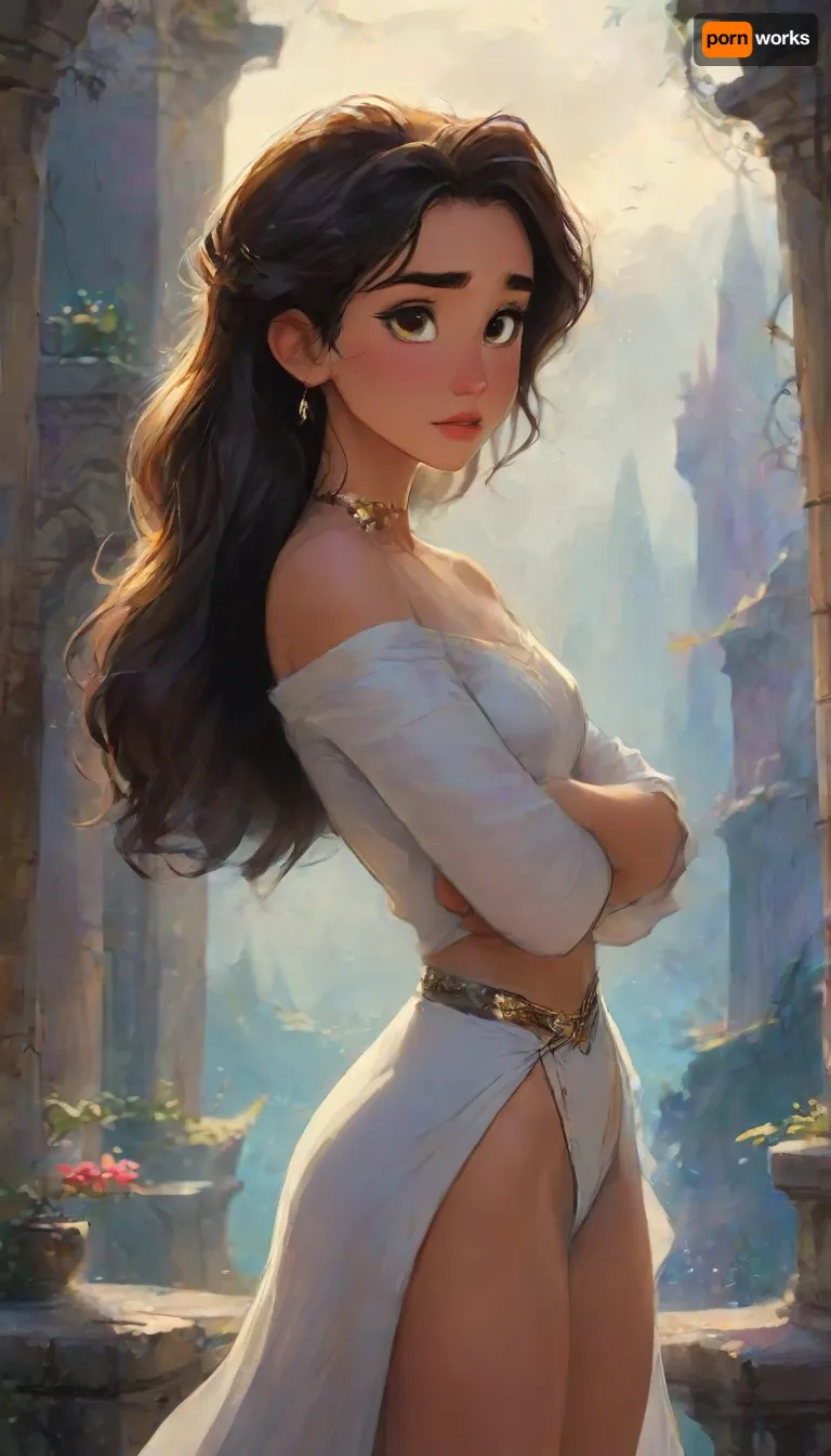 A cinematic, an image of a female knight in a rich medieval fantasy world, standing atop an ancient balcony that overlooks the grand city of Eldrathor, known as the City of Stars, during the twilight hour. The city, surrounded by misty mountains, is bathed in the soft golden light of the setting sun, casting long shadows over its towering spires and majestic stone walls.

The Indian woman is Disha Patani a legendary figure, known as Lyra Solstice, a descendant of the Solstice Lineage—an ancient family of warriors chosen by the Moon Goddess to protect the realm. Her features are noble and striking, with high cheekbones, sharp blue eyes that shimmer like moonlight, and full lips. Her long, wavy hair is a deep silver, almost luminescent, cascading down her back in waves, blending with the mystical aura of the setting sun.

Her hourglass physique is athletic and toned, with visible abs and sculpted arms and thighs and legs, hinting at her years of training and strength. She exudes power, grace, and elegance, walking with a commanding yet feminine presence. She wears a chic, off-the-shoulder white crop top that showcases her toned midriff and sculpted abs. The top is complemented by a high-slit white skirt with an intricate chain belt at the waist, the fabric flowing fluidly as she walks. Her outfit is both stylish and practical, fitting for a powerful character in a high-fantasy world.

Her legs are long and well-defined, with toned thighs leading to silver strappy heels that gleam under the soft, atmospheric city lighting. In one hand, she holds a small, ornate clutch, her fingers delicate and graceful, adorned with subtle jewelry. Her overall presence is one of elegance and strength, exuding a sense of mystery and intrigue.

Her posture is regal, with her hands resting on the hilt of her sword, standing tall and unyielding against the coming darkness. The wind tugs at her flowing midnight-blue cloak, embroidered with silver threads depicting the constellations. Her legs are long and muscular, honed from years of combat and training in the ancient ways of the Solstice warriors. Her boots are crafted from enchanted leather.

Behind her, the city of Eldrathor stretches out, its cobblestone streets winding through grand marketplaces and towers of ancient stone, with banners of gold and silver fluttering in the wind. The distant mountains loom, their peaks kissed by the stars, perfect anatomy, best quality, 8k, insane details, intricate details, hyperdetailed, hyper quality, high detail, ultra detailed, professional, HDR, ray tracing reflection, cinematic lighting, highlydetailedbody, realisticface, highlydetailedhair, insanelydetailed, 8K.highdetailedskin, highresolution, perfectfingers, (j_cartoon:1.5), Drawing, dishap, tyxla, <lora:dishap:1>, uberfit, muscular, athletic, <lora:uberfit_lora_sdxl:.3>, <lora:samdoesarts1.1-000030:.4>, <lora:J_cartoon:.3>, <lora:Animated_Concept:.4>