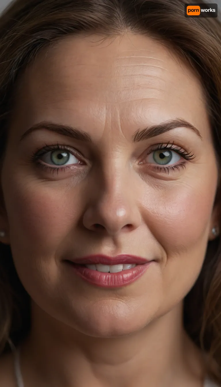 Lubica stepaunt, Ultra realistic and life like upper body Portrait of a fat bbw 60 year old mature woman. Mature face, and facial features, chubby face, round face. captivating eyes, striking beautiful eyes, detailed eyes, detailed skin, plump lips, juicy lips, pretty smile, lips parted, teeth showing, wrinkles. Her hair is parted on the side and frames her face softly. Her smile is genuine and friendly, with crinkles at the corners of her eyes, suggesting a joyful and confident nature. She is looking directly at the camera with a relaxed and approachable gaze.
Her complexion is smooth and radiant.
PHOTOREALISTIC, highly detailed portrait of Lubica Stepaunt, a 58-year-old mature woman with an exotic Eastern European and Mediterranean appearance. Her captivating light green eyes are expressive and warm, framed by subtle lines at the corners. Her full, naturally colored lips are often in a gentle, inviting smile. Her warm, natural complexion shows age-appropriate wrinkles and skin imperfections. Her multi-toned brown hair, with natural streaks of light brown and hints of silver at the temples, is styled in soft waves. Her skin displays faint stretch marks, adding to her realistic mature beauty. Her posture is confident and relaxed, exuding inherent sensuality. The image should capture rich detail, emotional intimacy, and visual realism, showcasing her mature beauty and seductive body language. Shot on Canon EOS R5, 85mm f/1.2, studio lighting., ((high quality, 4k, realistic, high detailed, insanely detailed, real, best quality, ultra-detailed, fine detail, professional photography, taken with Canon EOS 5D Mark IV DSLR, aperture f/8, shutter speed 1/250 sec, ISO 100, highres, 8k wallpaper, cinematic lighting, masterpiece, heavily upvoted)), ((masterpiece)), high detail, complex details, OverallDetail, perfect lighting, professional realistic photo