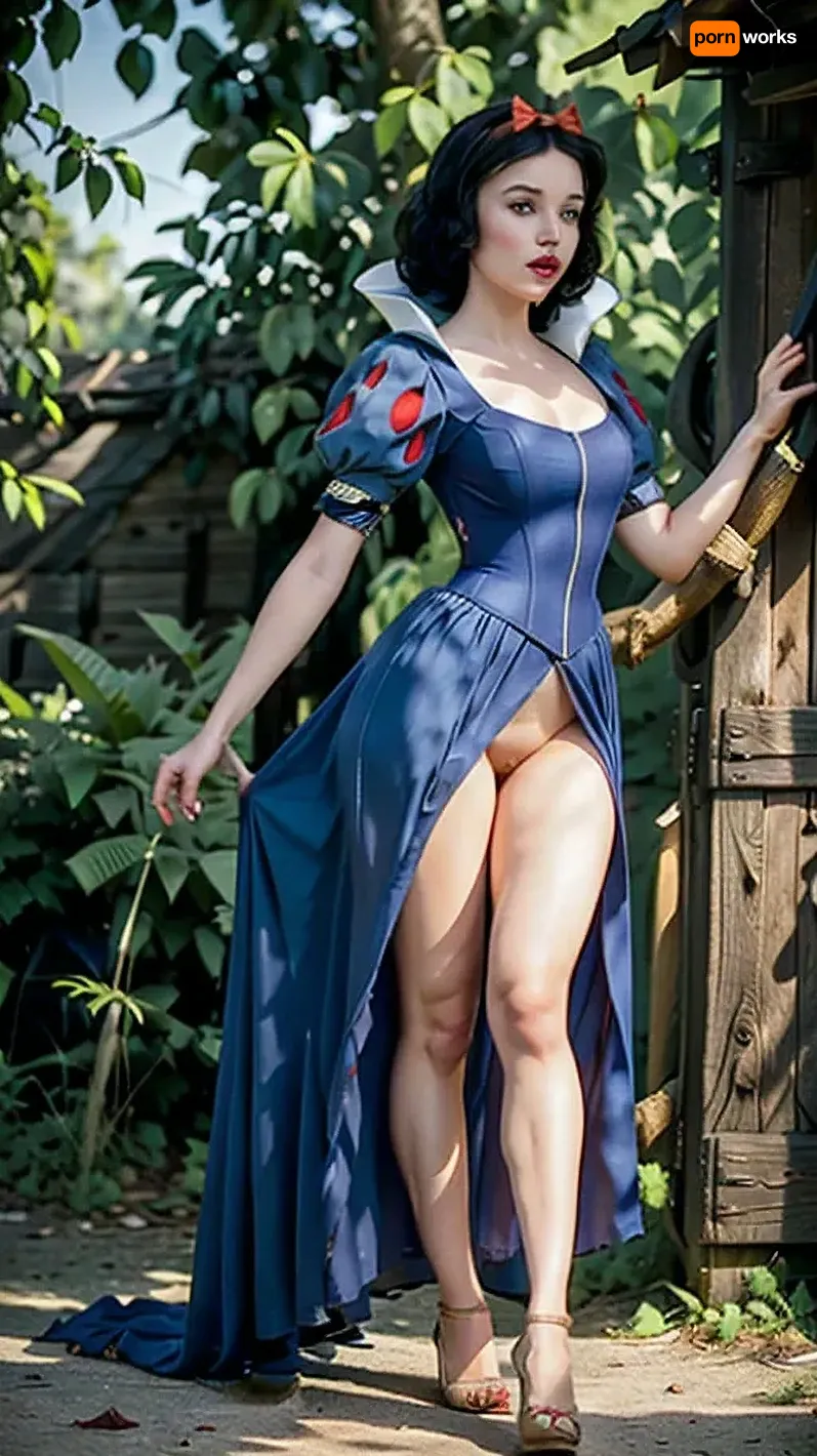 Snow White, 30 years old, stands tall, in high heels, (realism:1.3), (photorealism:1.3), High quality, 4K, (incredible detail:1.3), masterpiece, sophisticated, (high skin detail:1.3), (raw materials prices, best quality:1.4), (high detail color photo in RAW format:1.3), high resolution, 8K UHD, (magnificent veins:1.3), (brunette), ((very large disproportionate bust)), full height, (long slender legs), (breasts fell out from under clothes), (20 years ago:1.1), ((torn clothes)), sexual intercourse, (((semen on clothes))), ejaculation, excess sperm on the face, full body demonstrations, giant breasts, ((naked pussy)), pin-up photos, side view, front and back, upskirt, vagina, outside, front, ((without panties)), full-length pose, princess, behind It's night outside the logger's hut, used condoms are scattered everywhere on the floor, dirty thongs are lying on the floor, SnowPrincessw, puffy, sleeves, detailed, dress, red, bow, yellow, skirt, tight, blue, corset, fluffy, hair, snow, white, orczor, orcnive, Orc, 1boy, maghar, (animal), (((many, giant, monsters, are, around, girl, evil, surrounded, creatures, in, background))), <lora:SnowWhite_character-20:.5>, <lora:snow_white_v11-10:.5>, <lora:Snow_White:.5>, <lora:SnowWhite_v1:.5>, <lora:orczor_v4.0:.5>, <lora:ORCS-08:.5>, <lora:OrcsBreeders16:.5>