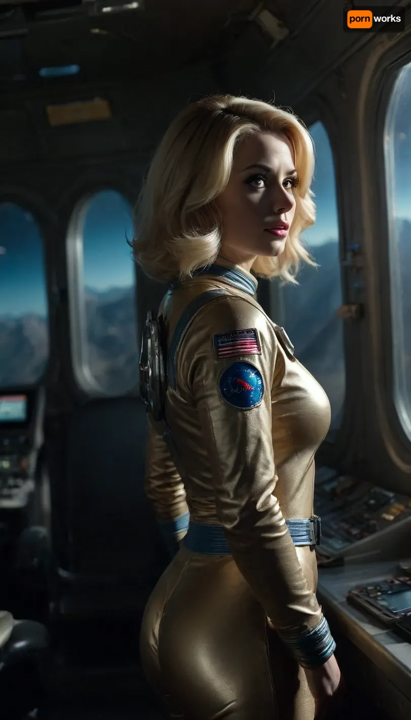 full body, 22 century, beautiful 35 years old busty female astronaut on the control room of the space-ship, blonde bob pixie, wears highly detailed tight-fitting astronaut clothing, admiration, looks through the panoram window at a foreign planet, surreal situation, but, perfecteyes, blue, <lora:BUT_SDXL_SHS:.8>, <lora:dark:.1>, <lora:EnvyPulpScifiXL:.8>, <lora:lora-sdxl-perfect-eyes:.8>