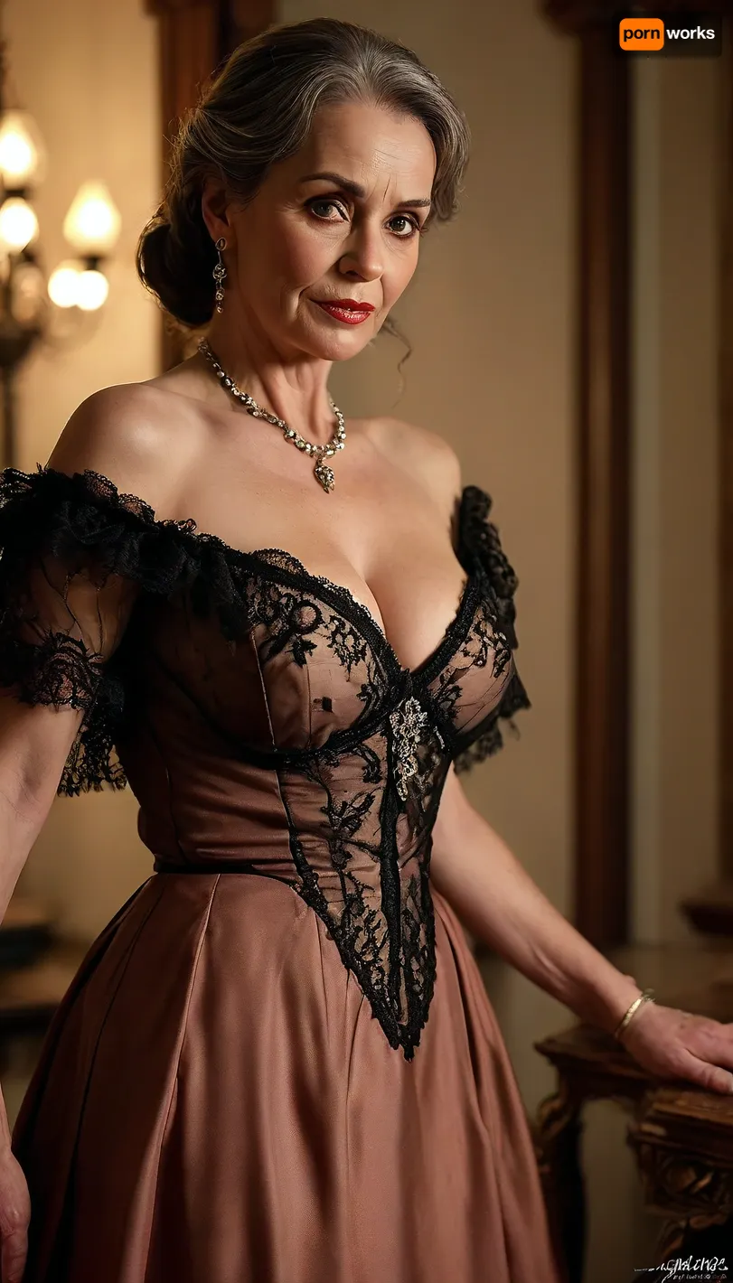 Cleopatra, Exclusive, billionaire, luxury, reflective lighting, beautiful, seductive, lustful, very busty, stunning hungarian Mature grandma, breast grabbing, (gilf), (old), very simple luxury dress, (minimalist ballgown:1.3), model, hairless pussy, lustful posing, romantic expression, cunnilingus, no Lipstick, red nails, strong glossy party makeup, very long dark brown straight ponytail hair, (Mature:1.9), black lace stockings, (Orgasm face:1.4), Shinny skin, Natural body, (Chubby:.2), Perfect hands, perfect fingers, perfect anatomy, (realistic mature skin:1.2), skin pores, freckles, moles, spots, wrinkles, masterpiece, best quality, cinematic scene, (cinematic lighting), (night:1.3), ray trace, sharp focus, best shadow, 8K, UHD, clear image, extremely sharp, extremely detailed, extremely intricate detail, high res, ultra-high-definition, highly detailed, ultra-sharp textures, finely detailed, perfect skin texture, hyperrealistic lighting, professional photography, full dynamic range, deep contrast, high clarity, realistic depth of field, HDR, perfect exposure, smooth gradients, natural reflections, ultra-fine details, realistic skin pores, individual hair strands, soft shadows, color-graded, High detailed photo, high quality photo, (full body:1.4), (full length shot:1.7), most realistic, analog, dim light, clothes, contrast, sharp background, fine detailed background, hoopdress, <lora:bab4d033-acad-4a4e-b6fa-5dda2bad3471.TA_trained:2>, <lora:MJ52:.6>