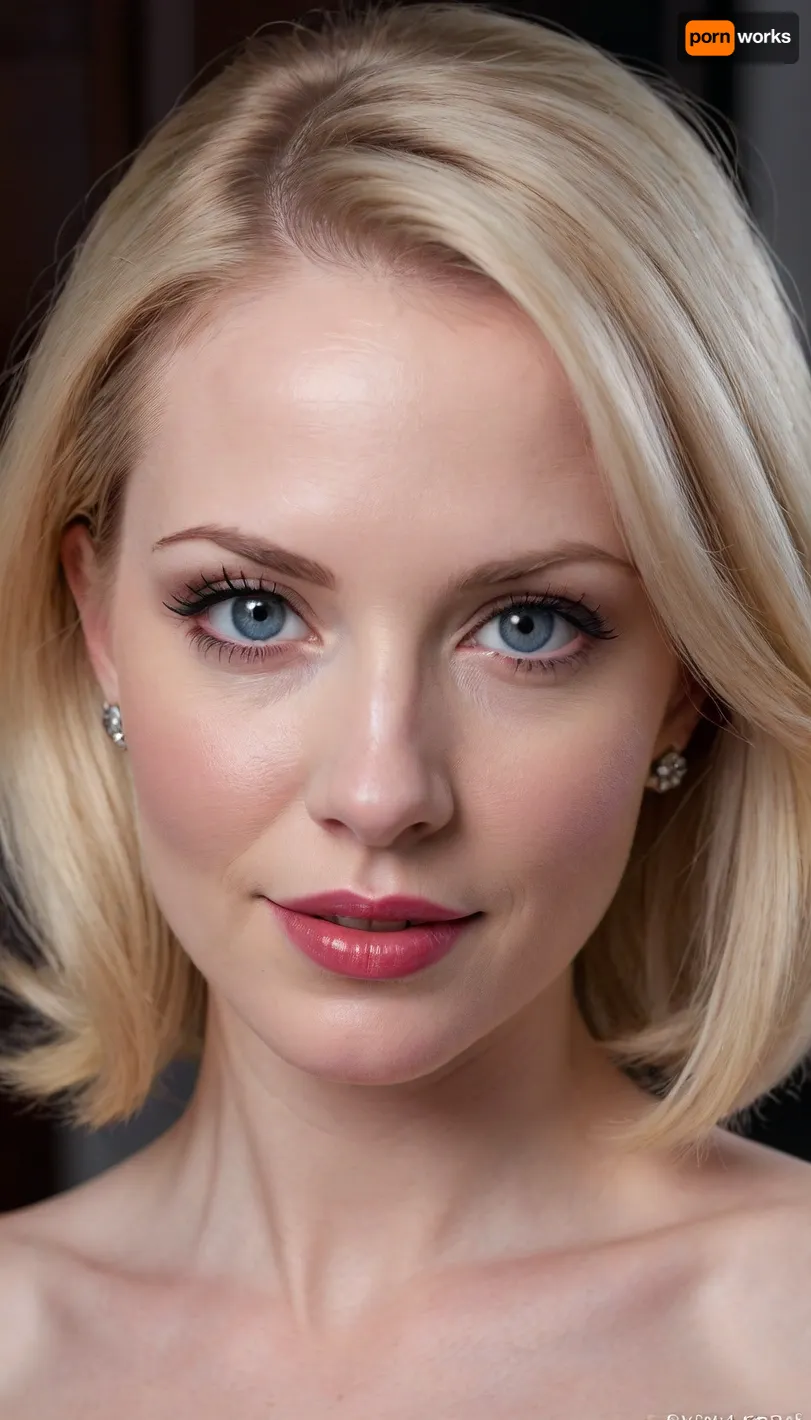 Barbie style, fatal female horny mature milf, seductive personal assistant, secretary, close up face, close up viev to face, detailed beautiful face, busty mature milf 35 y.o., seductive, huge sucking lips, puffy kiss lips, bimbo smile lips, focus on face, seductive beautiful face, smiling at viewer, office boss cabinet background, tall, (pale porcelain skin:1.4), (short blond hair), (elegant hairstyle), beautiful eyes, xxx porn adult star woman, look at me, sexy lips, smile, pouting lips, alluring yet dangerous, close up viev, dark sapphic glamour, look at my eyes, dramatic lighting., milf, ponychar3-RBSYPV3, curvaceous2, long, hair, looking, at, viewer, burgundy, blue, eyes, mole, portrait, freckles, realistic, close_up_detailed_shot_of1, ohwx, <lora:1122530_training_data:2>, <lora:ponychar3-0-RBSYPV3:2>, <lora:close_up_detailed_shot_of1:1.4>, <lora:DaphneRosen_SDXL_v1-000005:1.4>