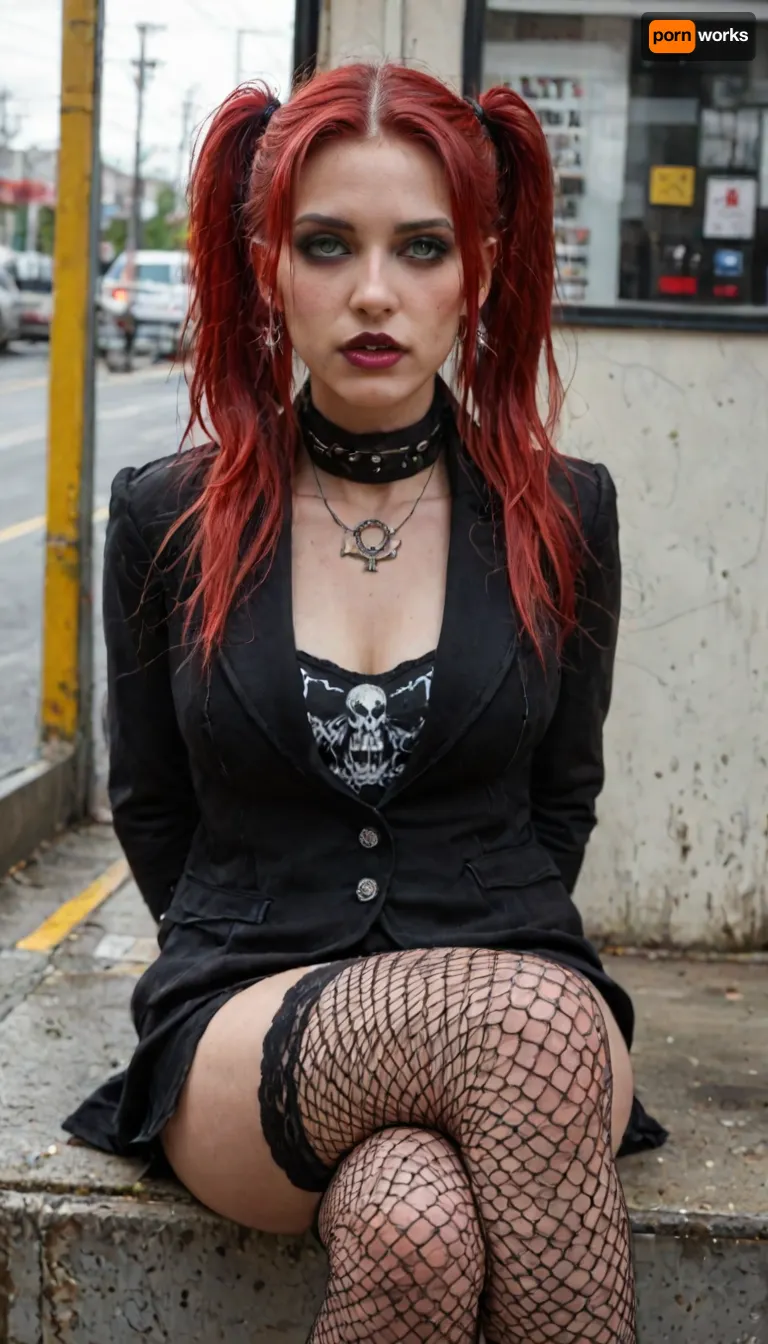 UHD, 8k wallpaper, (maximum quality:1.5), (ultra high resolution:1.7), (masterpiece:1.2), photorealistic portrait, award winning photo, (Extreme:1.5), (insanely detailed:1.9), (super-realism:.1), (ultimate-realistic:.1), (hdr:1.4), hyper-detailed realistic body, hyper-detailed realistic face, Photo of 100% exact matching 37 years old Goth Pornstar Slut Liz Vicious, (((ultra realistic 37 years old:1), ((1.63 meters)), ((50 kg)), (ultra realistic 37 years old Goth Pornstar Slut real_aged_Liz Vicious_face:1.5), (ultra realistic 37 years old Goth Pornstar Slut real_aged_Liz Vicious_body:1.1), red hair, pigtails 1.2, green eyes)), sitting, legs wide spread, big huge buttplug, fishnet stockings, black coat, arms behind back, . Photoreal., BREAK, (Public Bus), ultra realistic 3d real life rendering perfection, cinematic photography, cinematic lightning, professional depth of field, 3-point lightning, sharp eye focus, (full frontal), night time, (volumetric lighting), professional photographer shot on kodak, 35mm photo, sharp focus, high budget, cinemascope, 100 mm lens, 1/250 s, f/2.8, ISO 300, best quality, absurdres, prnemx, (/pornography/), 37 years, old, Goth, Pornstar, Slut, LizVicious, lizvix, <lora:lizvix-sdxl1.0:2>, <lora:LCMTurboMix_Euler_A_fix:.1>