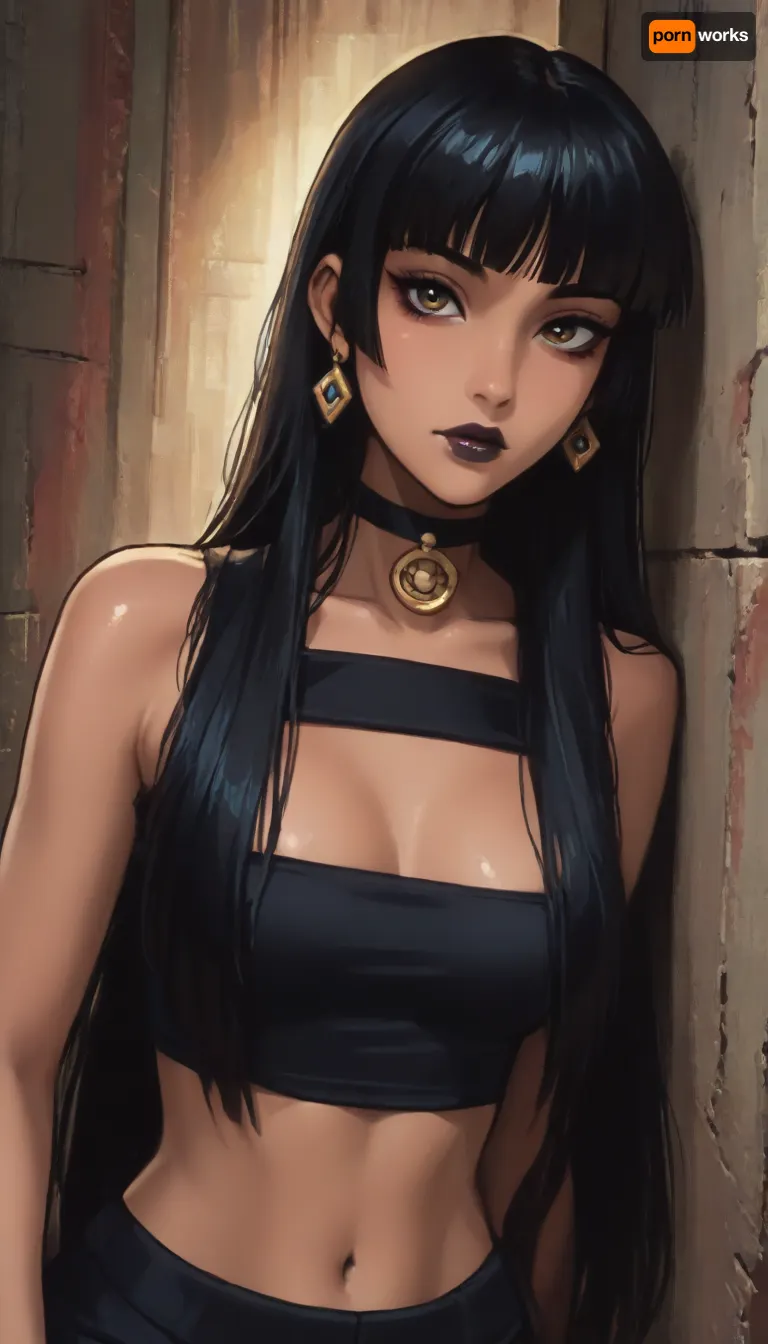 Score_9, score_8_up, score_7_up, (reiq meets markgavatino artstyle), chel from eldorado, (dark skin:2), goth makeup, black lipstick, ((very long black hair, fringe)), body and face piercing, choker, black tube top, black pantyhose, big tits, detailxl, cute, doodle, ratatatat74, <lora:cutedoodle_XL-000012:.8>, <lora:ratatatat74-000050:.8>, <lora:NEOTOKIOXL_0.2_RC:.8>, <lora:outline_xl_kohaku_delta_spv5x:.8> Score_9, score_8_up, score_7_up, (reiq meets markgavatino artstyle), chel from eldorado, (dark skin:2), goth makeup, black lipstick, ((very long black hair, fringe)), body and face piercing, choker, black tube top, black pantyhose, big tits, detailxl, cute, doodle, ratatatat74, <lora:cutedoodle_XL-000012:.8>, <lora:ratatatat74-000050:.8>, <lora:NEOTOKIOXL_0.2_RC:.8>, <lora:outline_xl_kohaku_delta_spv5x:.8>