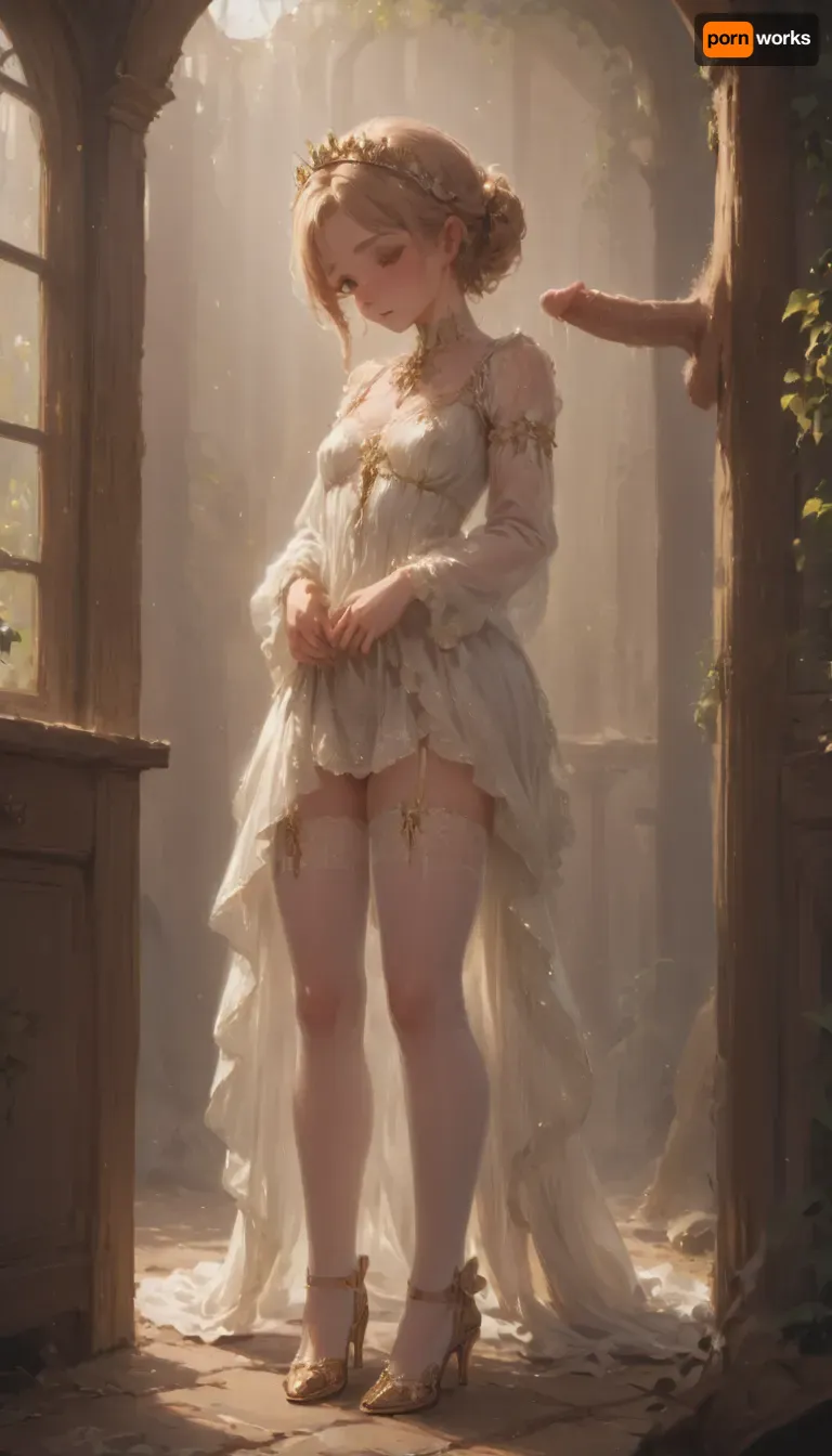 score_9, score_8_up, score_7_up, rating_safe, woman 50 years old, standing, ⁸ holding a young man in her arms, deepthroating his penis. She is wearing stockings and high heels. Cum