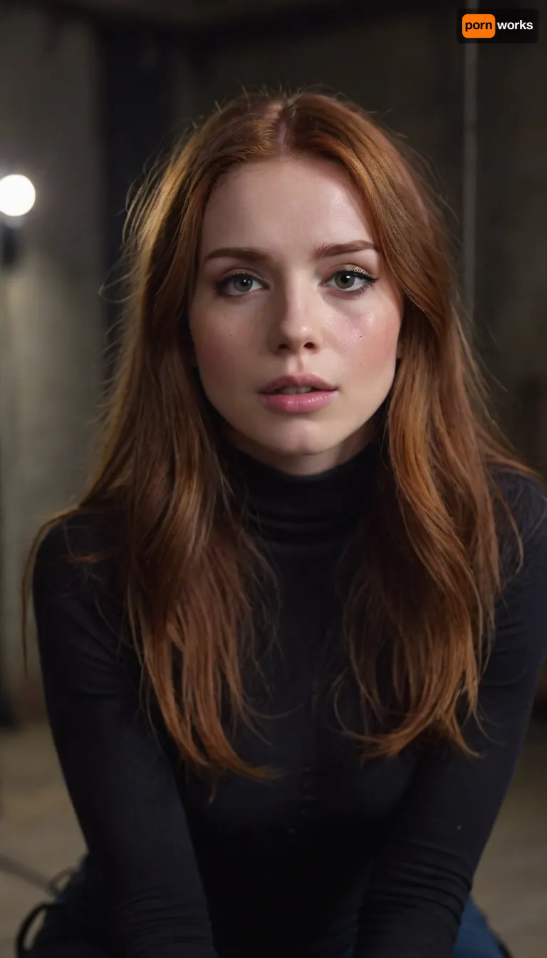 Very cute 28yo redhead girl, very beautiful and cute, very pretty, fully clothed, wearing black turtleneck and jeans, skinny face with cheekbones, very sexy, ((full body view)), in a dark basement, ((slave)), (((down on her knees))), masterpiece, ((hands tied)), ((distance view)), ((bondage)), ((8k ULTRA HD)), perfect face, ultra detailed face, young and beautiful, big, lips, crying, with, tears, <lora:Beautify-Supermodel-SDXL:1.3>, <lora:315758_training_data:1.6>, <lora:tearsXL:.8>