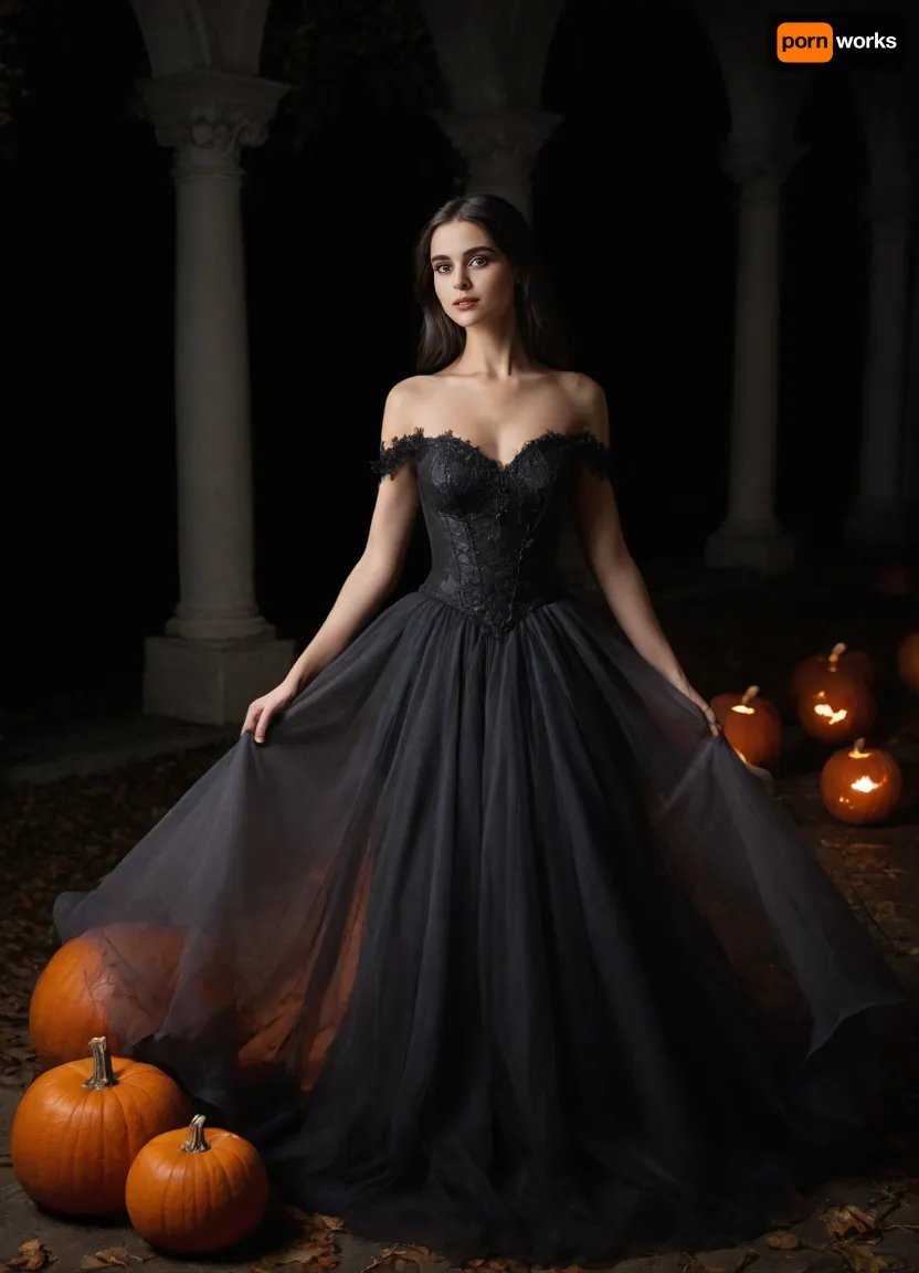 Reality_Maker
Prompt Negative prompt Model

Characters
You can generate a new image using the same characters AI porn image generator
Explore similar




More
In the heart of a moonlit night, where shadows play, A girl stands, her presence a haunting ballet. Long black hair, a cascade, a midnight waterfall, Her gown, a tapestry, of cobwebs and autumn's thrall. Eyes that hold secrets, mysteries untold, A smile like moonlight, both alluring and cold. Pumpkins with glowing eyes, a sinister guide, Lighting her path, in this Halloween tide. The air is thick with magic, a spell cast by her grace, A captivating vision, a frightful, enchanting face. In this night of wonders, where the veil is thin, She dances with shadows, a ghostly, alluring kin. Her beauty, a riddle, a puzzle to unravel, A girl of the night, a Halloween marvel. Captivate the canvas, with her haunting allure, A masterpiece of mystery, a Halloween lure.