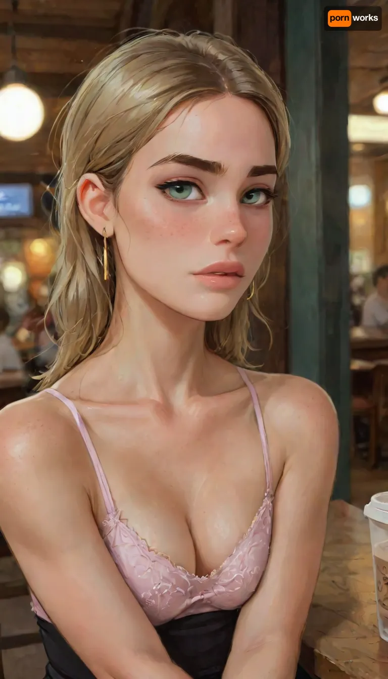 Andava, Andavaverse, Emily sitting outside a cafe Drinking A Latte.

EMILY AUSTIN, Israeli-American, age 24, Height 5'8. Hyperrealistic portrait of a stunning woman with an oval face, high cheekbones, and smooth, glowing light skin. Almond-shaped hazel-green eyes with long lashes and soft warm reflections. Natural makeup with neutral tones and defined brows with a graceful arch. Straight, refined nose, full glossy pink lips, balanced facial proportions. Small gold hoop earrings. Long, sleek golden-blonde hair with natural shine, parted in the center, cascading past her shoulders. Elegant lighting, cinematic depth of field, 8k ultra detail, soft bokeh background, photo-realistic, studio-quality portrait. She wears a fitted beige tailored blazer over a short black dress, showcasing a sleek and modern fashion style. The blazer is buttoned at the waist, giving a sharp, structured silhouette. She has tall black leather high-heeled boots reaching just below the knee. Her hair is styled in a neat, elegant bun, and she has a poised, graceful posture with one leg slightly forward. Lighting is soft and professional, emphasizing the clean lines and textures of the outfit.

perfect anatomy, best quality, 8k, insane details, intricate details, hyperdetailed, hyper quality, high detail, ultra detailed, professional, HDR, ray tracing reflection, cinematic lighting, highlydetailedbody, realisticface, highlydetailedhair, insanelydetailed, 8K.highdetailedskin, highresolution, perfectfingers, (j_cartoon:1.5), Drawing, 4ng3l, face, <lora:SDXL_BetterFaces-LoRA_v1:1>, <lora:detailed_notrigger:2>, <lora:samdoesarts1.1-000030:.4>, <lora:J_cartoon:.3>, <lora:Animated_Concept:.4>