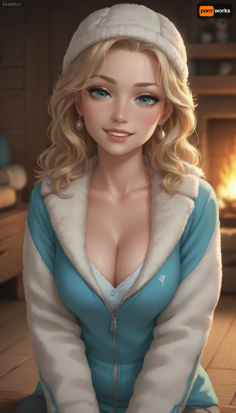 score_9, score_8_up, score_7_up, 1girl, (incase, incase style:.6), (mischievous esthetic:1.2), (milf, busty, long blonde hair), (cleavage, ski jacket, wool cap), (soft playful grin, flirty expression, naughty tease, seductive pose), (large expressive eyes), (rustic cabin, cozy fireplace), <lora:princess_xl_v2:.8>
