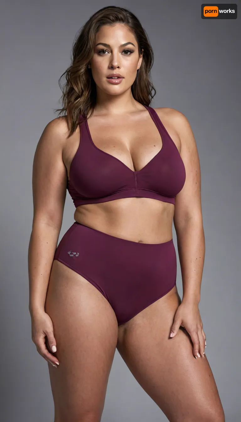 Ashley graham with stretch marks in a sport outfit, <lora:stretch_marks:1>