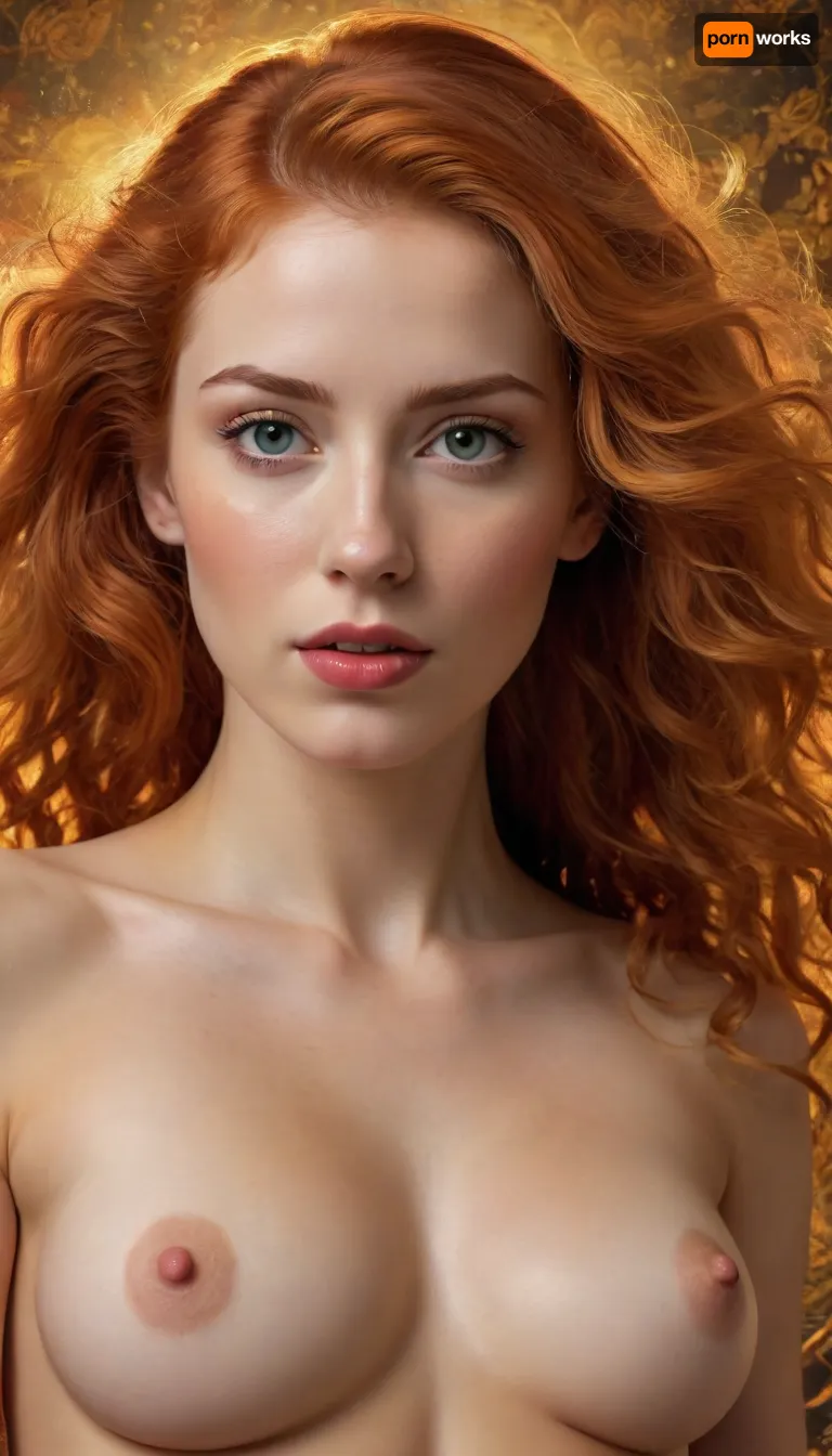 fishnet tights, official art, unity 8k wallpaper, over-detailed, beautiful and aesthetic, masterpiece, best quality, (zentangle, mandala, tangle, entanglement), (fractal art:1.3), 1girl, golden flowers, extremely detailed, dynamic perspective, the most beautiful form of chaos, elegant, brutalist design, bright colors, romanticism, James Jean, Robie Dwi Antono, Ross Tran, Francis Bacon, Michal Mraz, Adrian Geni, Petra Kortright, Gerhard Richter, Takato Yamamoto, Ashley Wood, atmospheric, (detailed smooth skin), (lean abs:1.3), (golden glow:1.2), (red-haired, (golden curls:1):1.4), (golden curls:1.3), (huge round breasts:.8), perfect face, realistic, huge natural breasts, perfect tits, perfect body, beautiful, pronounced feminine facial features, perfect ass, healthy skin tone, fair skin, perfect teeth, perfect eyes, matching eyes, detailed eyes, very detailed iris, long eyelashes, big realistic lips, full lips, sweet smile, perfect mouth, detailed face, ((cute tall tall tall face)), symmetrical face, pleasure face, pleasure emotion, cute tall tall tall doll face, detailed hairstyle, healthy hair, bright hair, very long hair perfect lively eyes, flawless tongue, bright eyes, penetrating gaze