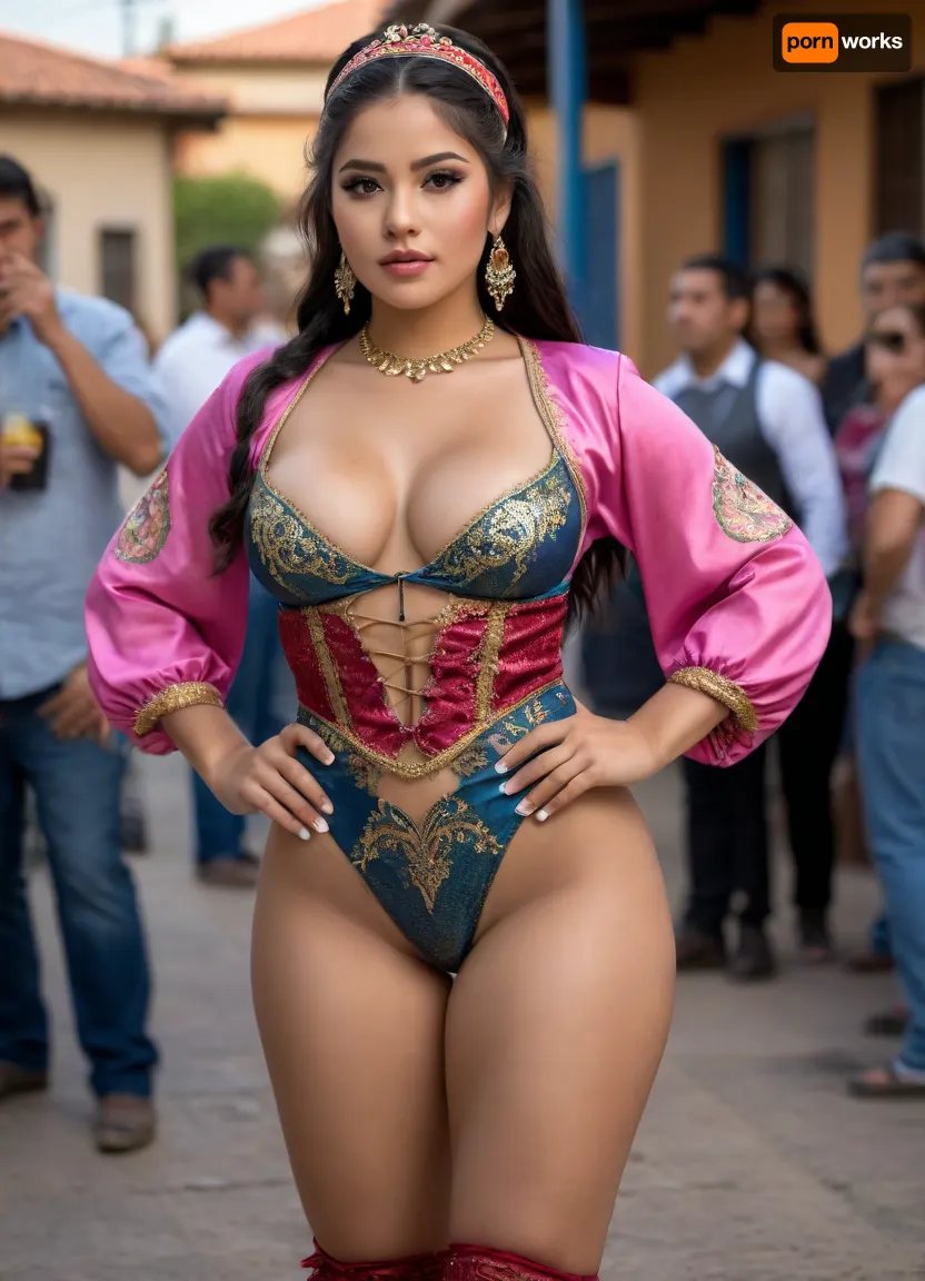 ((over-detailed professional photography, masterpiece, epic photorealism)), frent and back pics, quality, best resolution, uhd, perfect composition of lights and shadows, dynamic, the brightest image, clear focus, depth of field, 32k, 30 mm lens, 1/250 s, f/2.8, ISO 300, realistic, soft focus, insanely detailed, top quality, (moody lighting), ((young caporales traje clothes cholita)), ((hair volumen shorty sabrina veronica)), latíne eboney, chubby face, style ebone eboney american, zom out, full body view, view from, professional photograph, ultra detailed, intricate details all, (photorealistic:1.5), sexy, 8k, UHD, strong sidelight, contrast, tack sharp, super little tits, Pocahontas rasgs rasgos, cousin young put erotic parts, texto ans screen, Tinder pic, roll girl, Tinder app, diferentes context, tinder and Badoo, variante y sweety pic app view, view screenshots pic Tinder scroll Tinder selec, context tinder cell, boody paint stamp, g strinng pantys vict, pic send Tinder date boliviana peruvians, (Big wide hips lips), ((bigger vulve pussy)), traje de caporales cholita, (strobism Big eyes), sleepy, cousin insinuated, p, aperture leags, Big ass butt booty panty reverse, Open day dorrs, exposed pussy holes, festival caporales street, ropa celebrate, top caporales, típica caporal dance, skirt tanga hilo caporales, suit caporal típic, cholita tinku, morenita arrecha