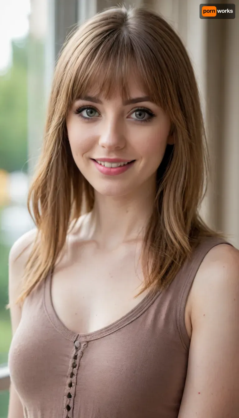 35 yo girl, very flirty pose, sideview, ((girl next door)), pretty, natural beauty, medium breasts, ((cute tall tall tall tall but average appearance:1.3)), ((cute tall tall tall tall)), ((pale skintone:1.2)), ((little bit chubby:1.4)), very flirty smile, showing teeth, ((unkempt hair)), ((straight hair:1.3)), ((symmetrical hair:1.5)), ((perfect fringe hair:1.5)), ((light brown bright hair)), ((very cute tall tall tall tall average youthful face:1.5)), outside, photorealistic, ((perfect composition)), ((perfect contrast:1.5)), ((perfectly balanced exposure:1.5)), ((perfect focus:1.5)), ((extremely realistic detailed lighting:1.5)), ((extremely realistic detailed shadows:1.5)), ((extremely detailed:1.3)), ((extremely high resolution:1.3)), ((16K UHD:1.5)), ((extremely realistic detailed skin texture:1.5)), ((extremely realistic detailed skinpores:1.5)), ((extremely realistic detailed face:1.5)), ((extremely realistic detailed eyes:1.5)), ((extremely realistic detailed hair:1.5)), focus on eyes, ((fully clothed:1.5)), random colored clothing, ((beautiful stylish clothing:1.5)), ((detailed clothing:1.5)), ((detailed environment:1.5)), Sweet_Sticky_xl-01, <lora:EnvyZoomSliderXL01:-1>, <lora:add-detail-xl:.5>, <lora:Sweet_Sticky_xl-01:.5>, <lora:neanderthal_last:.7>