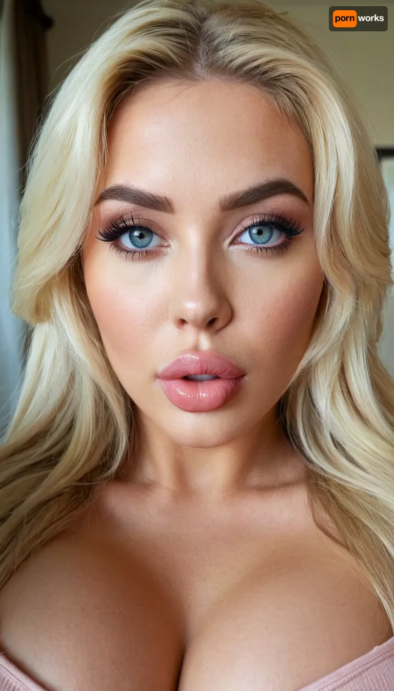ZipRealism, woman, (soft focus), (maximum quality, ultra high definition, insanely detailed, highly detailed, high quality, uncompressed, raw source photograph), (highly detailed eyes, high resolution eyes, high quality eyes, highly detailed skin, detailed skin texture, highly detailed hair), (bleach blond hair with dark roots), (wide eyes, doe eyes, confused expression, eyes slightly crossed), (bimbo makeup, heavy makeup, heavy eyeliner, fake eyelashes, huge lips, bimbo lips, overfilled lips, botox lips, filled lips, puffy lips, duck lips, glossy lips, her thick wet lips are slightly parted), (bubblegum bimbo, huge bimbo tits, huge fake tits, stretched areolas), bmbplora, <lora:bimboxl_02:.8>