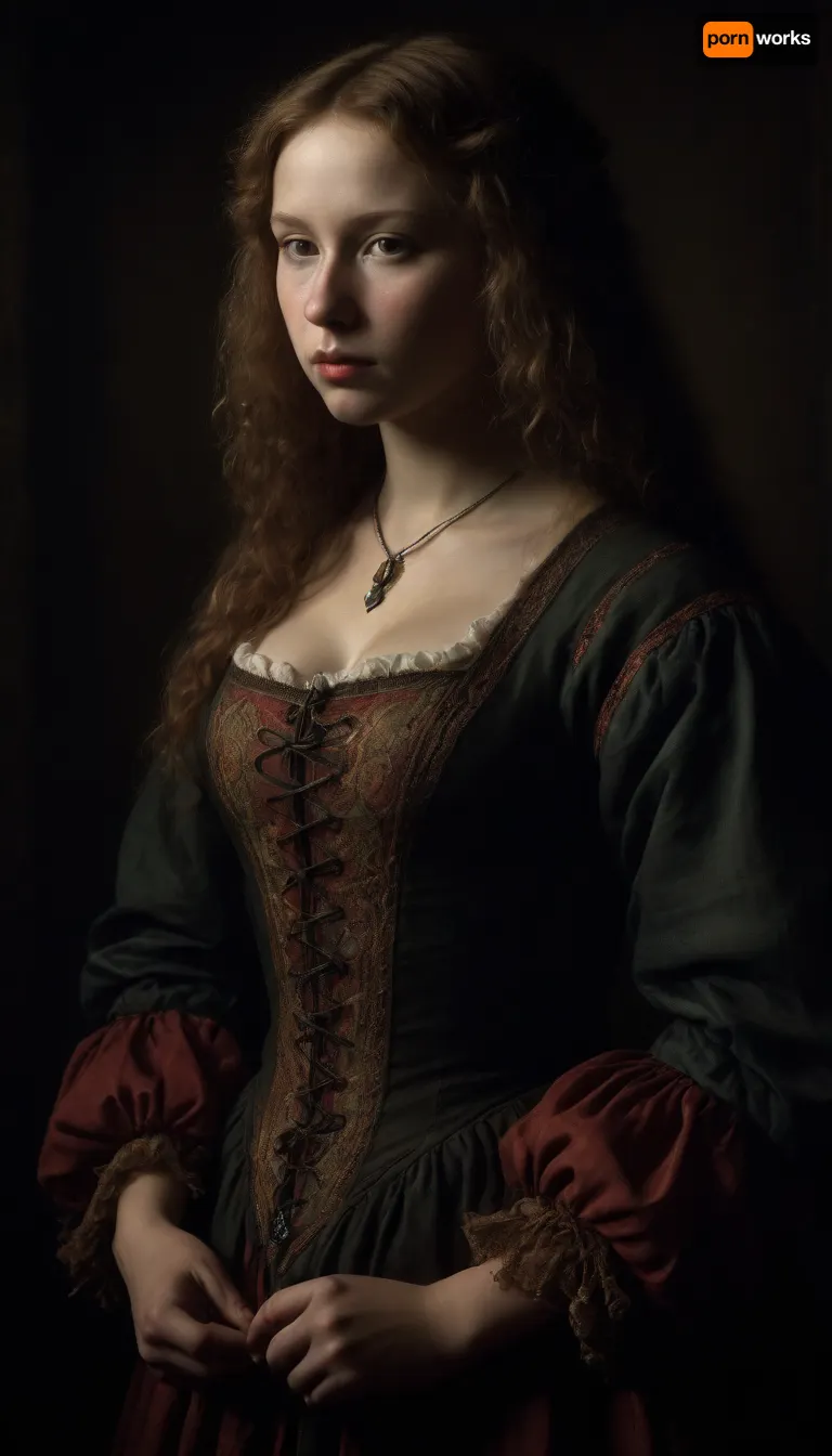 The lady with the camellias, chubby, painting, (style of Albrecht Durer:1.8), LindaBlairSDXL, <lora:dark:.8>, <lora:LindaBlairSDXL:.8>