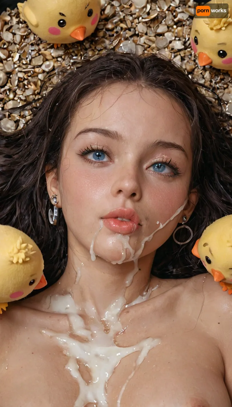 Girl on stomach kissing camera, kissing viewer, facing camera, face towards camera, close to face, ass in air. Next level goon, hyper, chaos, so much porn, porn world, sex worlds, laying in cum, cum everywhere, eternal climaxing, space age, Hypno, drunk, high, cum, cute 19year old girl, cute chick, youthful, hyperporn, hectic, no bounds, freewill. Free reign, futuristic porn, Naked, cumming, vnfacemodel, <lora:vnfacemodelv01:.8>