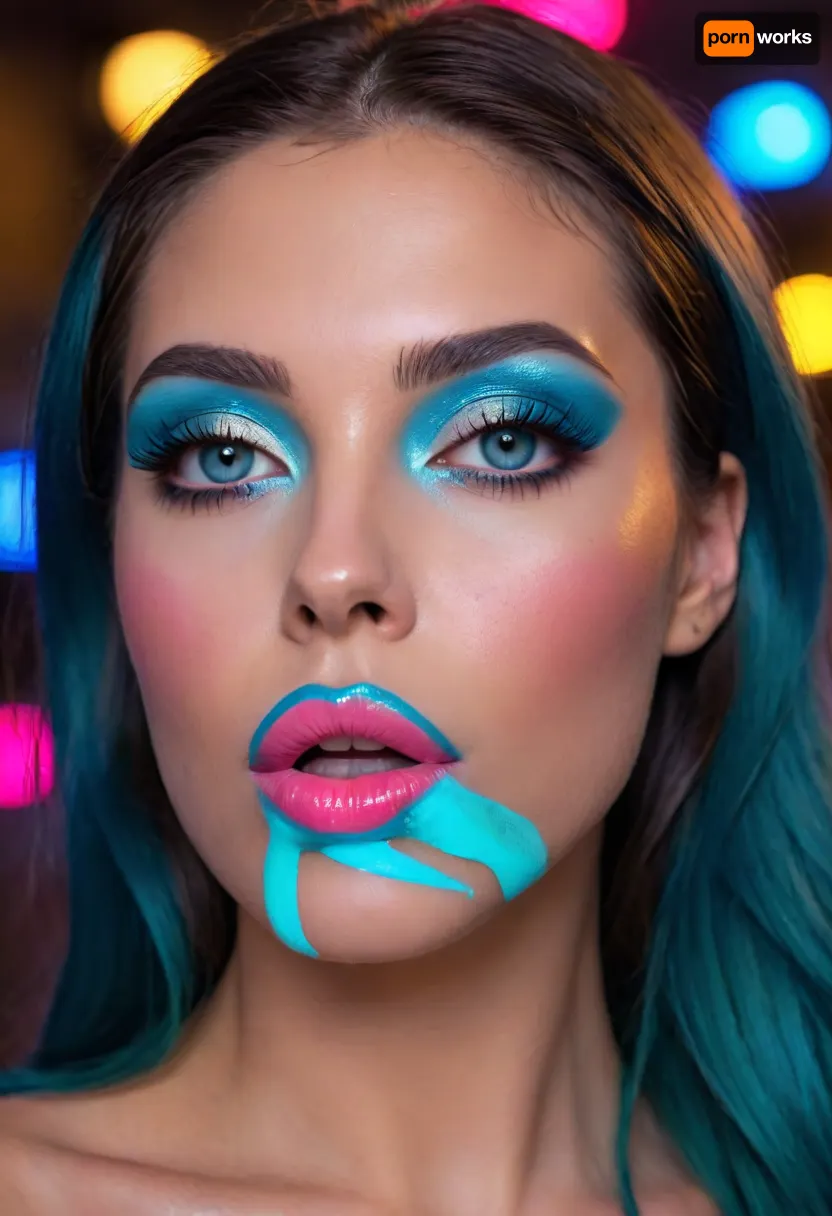 full-length photo
markgavatino art style, (Masterpiece), (ultra high definition), sexy robot with robot face, (hyper fully robotic girl), Beautiful, long dark BLUE hair, natural breasts, and white eyes., (((cyan shiny hyper glowing neon pussy lips))), (B3YOND_STYLE_MECHA), (hyper spread pussy, hyper gaping pussy), ((makeup:1.5), long blue eyelashes, olive eyeshadow with glitter), (lips:1.2), pink lipstick, seducing smirks. At the final stage, the cameraman finished on the woman's face makeup., makeup, eyeliner, eyelashes, <lora:Modern_MakeUp_XL_v0_1:2>