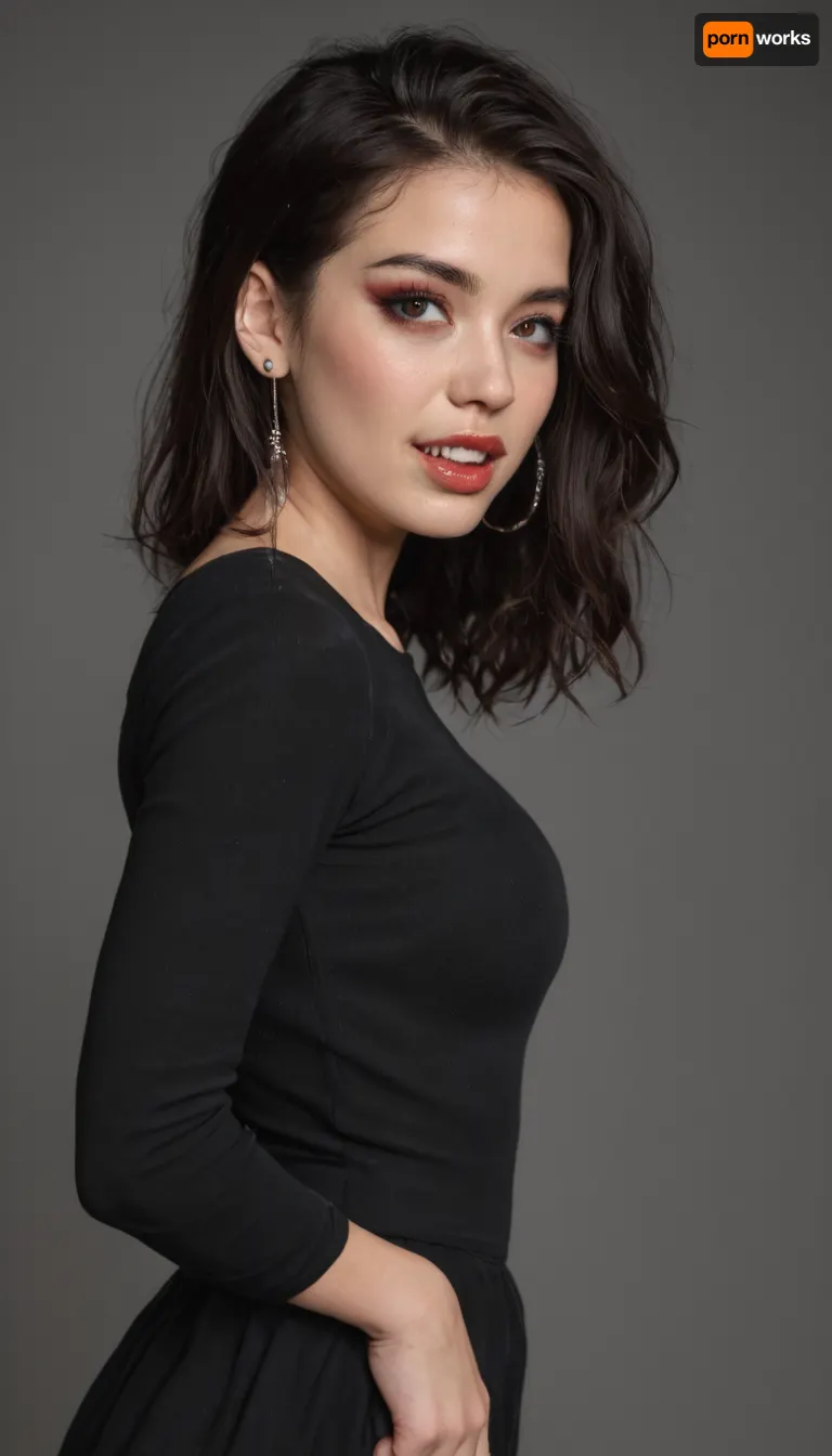 asian futanari with big dick and big balls, thicker dick, 30 cm long dick, goth, messed bangs hairstyle, garter belt and ripped off stockings, tight black suit, hourglass body, horny vampire, sensual face, attractive body, pleasure room, natural skin, beautiful face, ultra high details, hdr, veins on big dick, natural titts, highly detailed dick, barefoot, standing, side view, toned body, vivid colors, Stable-Yogis-Makeup-Enhancer-XL, detailxl, detailed eyes, movie, still, film, cinematic, shot, lighting, macro, 35mm, g, close, up, Perfect, Fangs, fangs, sharp, vampire teeth, fang, belly, cut-out, dress, <lora:DetailedEyes_V3:2>, <lora:AdvancedEnhancerXLv2:2>, <lora:Unfazed vampire - XL SDXL V1.0:2>, <lora:BT_Belly_Cut-Out_Dress_XL:1.3>