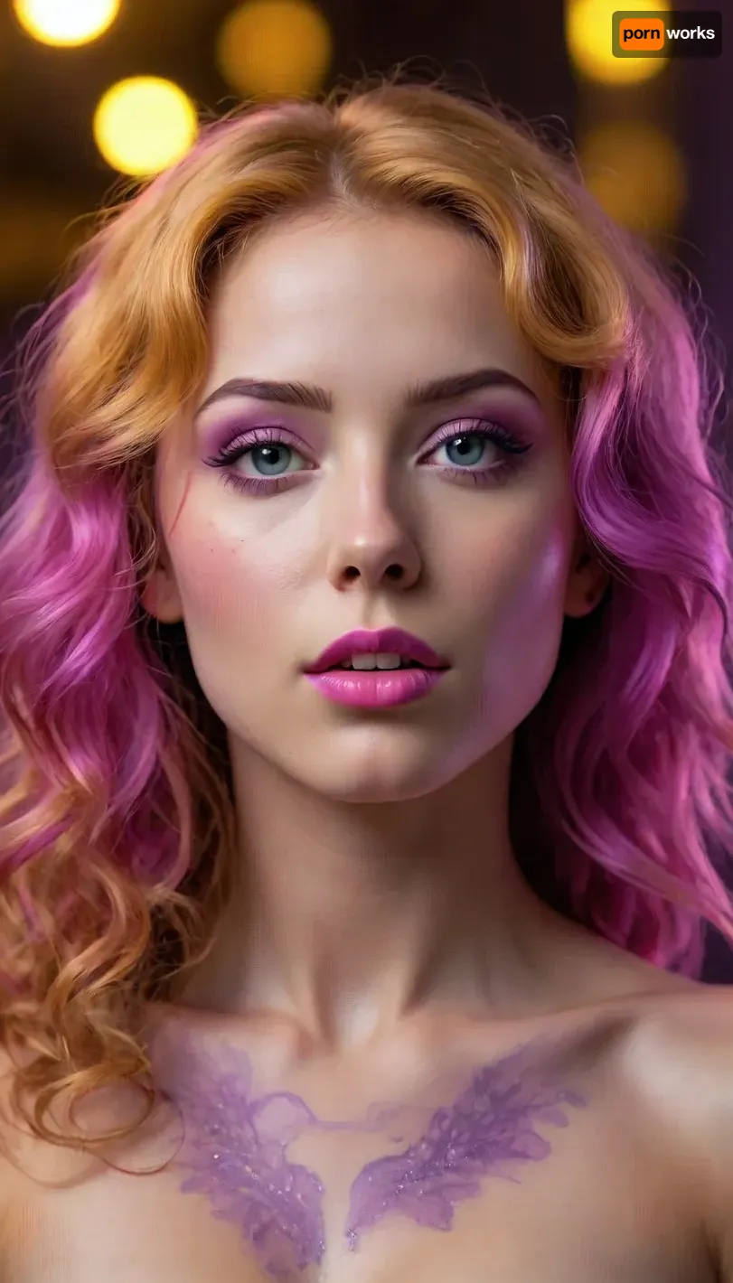 fishnet tights, official art, unity 8k wallpaper, over-detailed, beautiful and aesthetic, masterpiece, best quality, (zentangle, mandala, tangle, entanglement), (fractal art:1.3), 1girl, golden flowers, extremely detailed, dynamic perspective, the most beautiful form of chaos, elegant, brutalist design, bright colors, romanticism, James Jean, Robie Dwi Antono, Ross Tran, Francis Bacon, Michal Mraz, Adrian Geni, Petra Kortright, Gerhard Richter, Takato Yamamoto, Ashley Wood, atmospheric, (detailed smooth skin), (lean abs:1.3), (golden glow:1.2), (neon purple-haired, (golden curls:1):1.4), (golden curls:1.3), (huge round breasts:.8), perfect face, realistic, small natural breasts, perfect tits, perfect body, beautiful, pronounced feminine facial features, perfect ass, healthy skin tone, fair skin, perfect teeth, perfect eyes, matching eyes, detailed eyes, very detailed iris, long eyelashes, big realistic lips, full lips, sweet smile, perfect mouth, detailed face, ((cute tall tall tall face)), symmetrical face, pleasure face, pleasure emotion, cute tall tall tall doll face, detailed hairstyle, healthy hair, bright pink hair, very long hair perfect lively eyes, flawless tongue, bright eyes, penetrating gaze