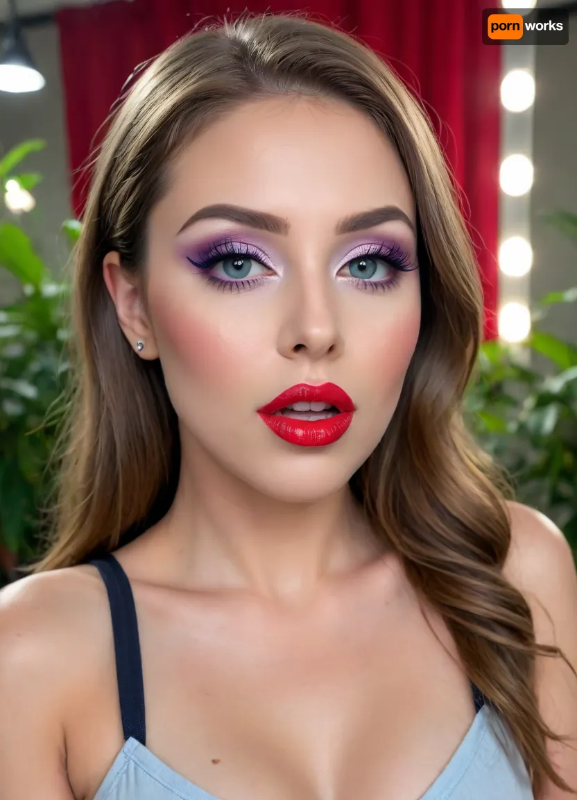 The image shows a yo girl wearing a sleeveless gray dress with decorative details on the shoulders., (bright lighting:1.2), beautiful detailed eyes, extremely detailed face, perfect lighting, best quality, steel pipe indide pussy, solo, ((anus)), She has long, wavy brown hair and is smiling while applying red lipstick. She holds a red lipstick in one hand and a compact mirror in the other, which is partially open. Red sunglasses rest on top of her head, and she has pinky-red nail polish, matching her lipstick. The background is plain and light-colored, emphasizing her as the focal point., CUM, DONATION, ASSISTANCE, FELLATIO, TITS, SEX, HANDJOB, FOOTJOB, AFTER, VAGINAL, Jungle, w4t3rf4ll, ((makeup:1.5), long blue eyelashes with eyeliner:1.2), (big lips:1.3), (purple pussy:1.1), <lora:CUM DONATION ASSISTANCE:1.4>, <lora:Jungle_w4t3rf4ll:.8>