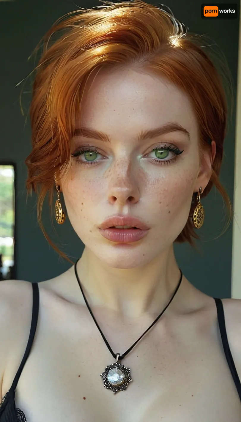 1 absolutely Breathtaking eme babe, extremely slim, very horny 31 year old Irish, Goth girl, medium fake breasts out, perfect round boobs, fake boobs, nice round boobs, big fake boobs, extremely slim muscular body, toned defined yoga body, athletic body, perfect slim toned body, cute little nose, diamond face, cute face, perfect face ultra detailed face, wide mouth, full lips, dark makeup, goth makeup, emo makeup beautiful ginger hair, light orange ginger hair and pale skin, tattooed, expensive hairstyle, expensive earrings, beautiful necklace, thin eyes, green eyes, pale skin, freckles, big cheekbones, slim, deep dimples, cute chin, kind eyes, white teeth, detailed faces, Black eyeliner. Heavy eyeshadow. BREAK
realistic eyes. Sultry expression. Pixie cut, tomboy haircut, messy pixie cut, smooth silky hair . Eye contact, (sultry), confident. Sexy, horny, Photorealistic, runny eyeliner, ((she sits on top)), ((pov of the guy)), ((first penetration)), ultra-realistic, detailed, resolution, extra sharp, soft light, ((exposed pussy)), naked, ((from below)), ((sex)), she is getting fucked, she has a hairy pussy, pubic hair, hairy pussy, ginger pubes, hairy vagina detailxl, igbaddie, mlfpchs, <lora:add-detail-xl:2>, <lora:style_lora_realis:.9>, <lora:SDXL_BetterFaces-LoRA_v1:.9>, <lora:igbaddie-XL:.8>, <lora:milfpeaches_RealvisXLV5(e14):.8>