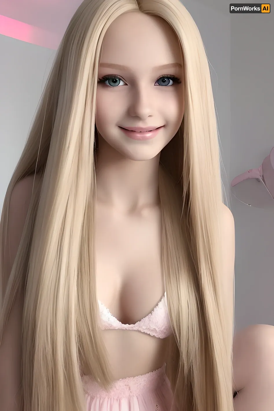 The AI generated porn picture with Barbie face is a perfect representation of the desired image