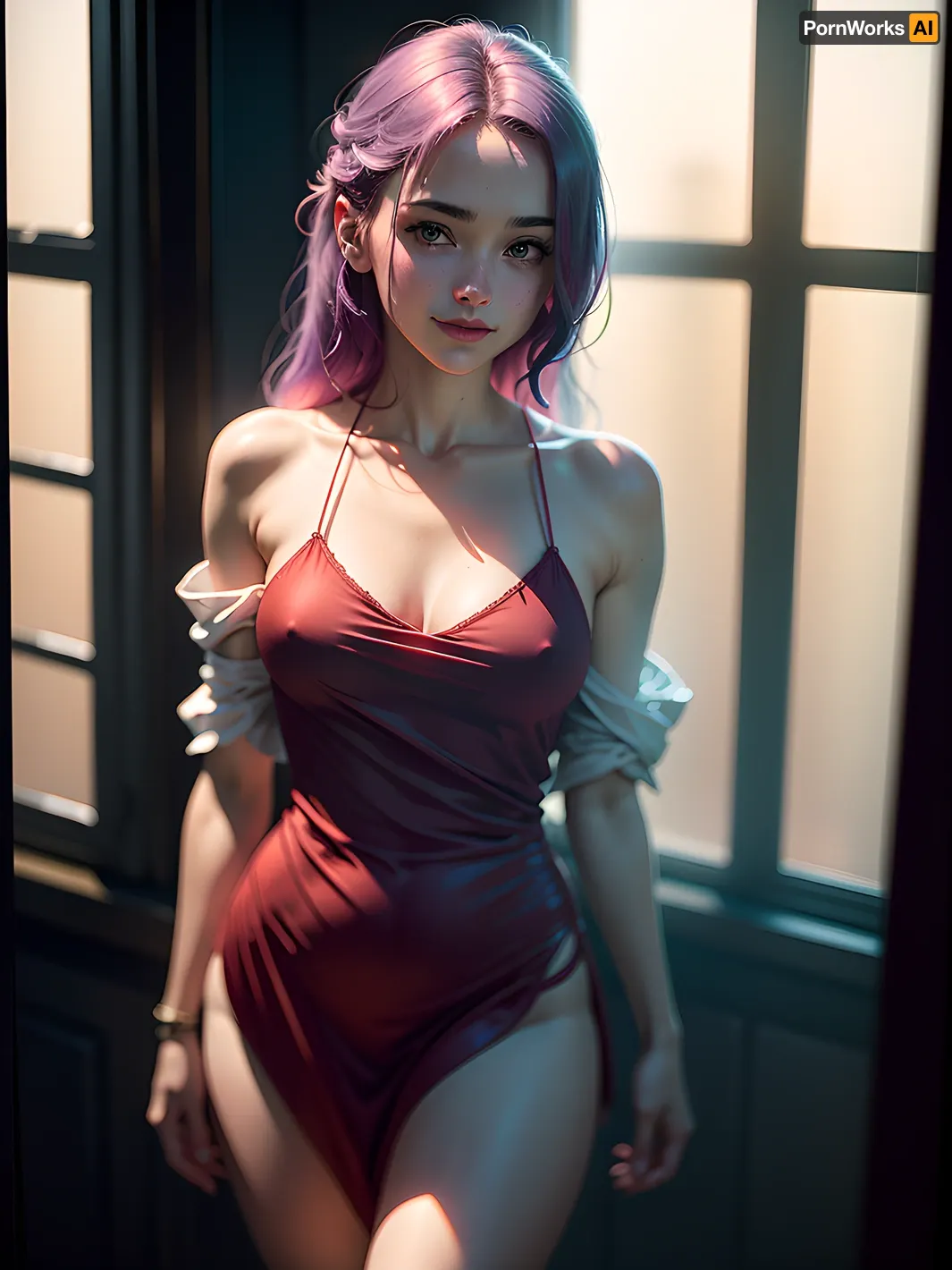 The young woman stood in front of the window, admiring the beautiful mansion in the distance. She couldn't help but feel a sense of excitement as she took in the magnificent view. Suddenly, she noticed a group of men dressed in black suits and