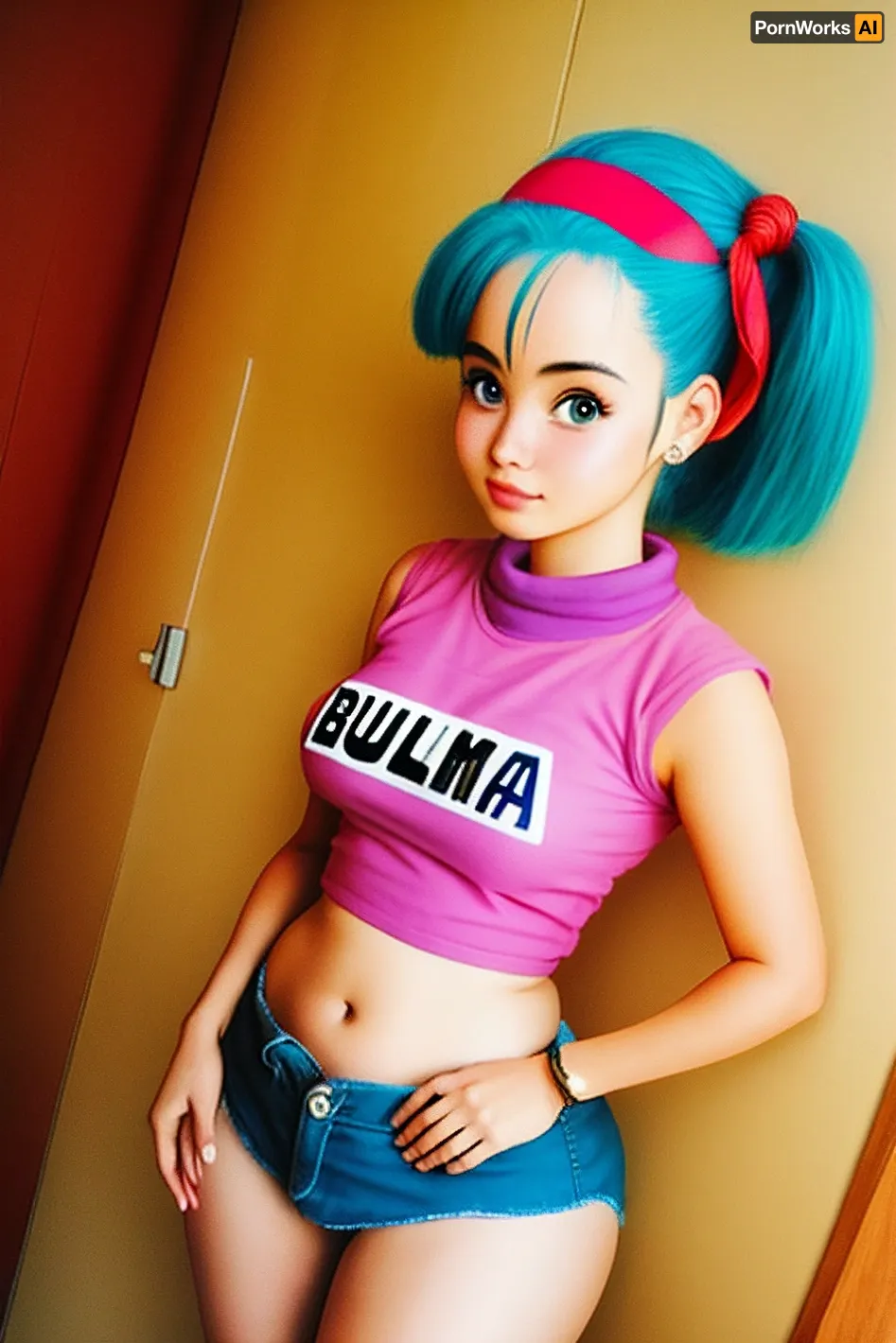 Bulma was a young woman who loved to explore the world of artificial intelligence. She had always been fascinated by the idea of creating machines that could think and learn like humans. One day, she stumbled upon an AI program that promised to generate pornographic