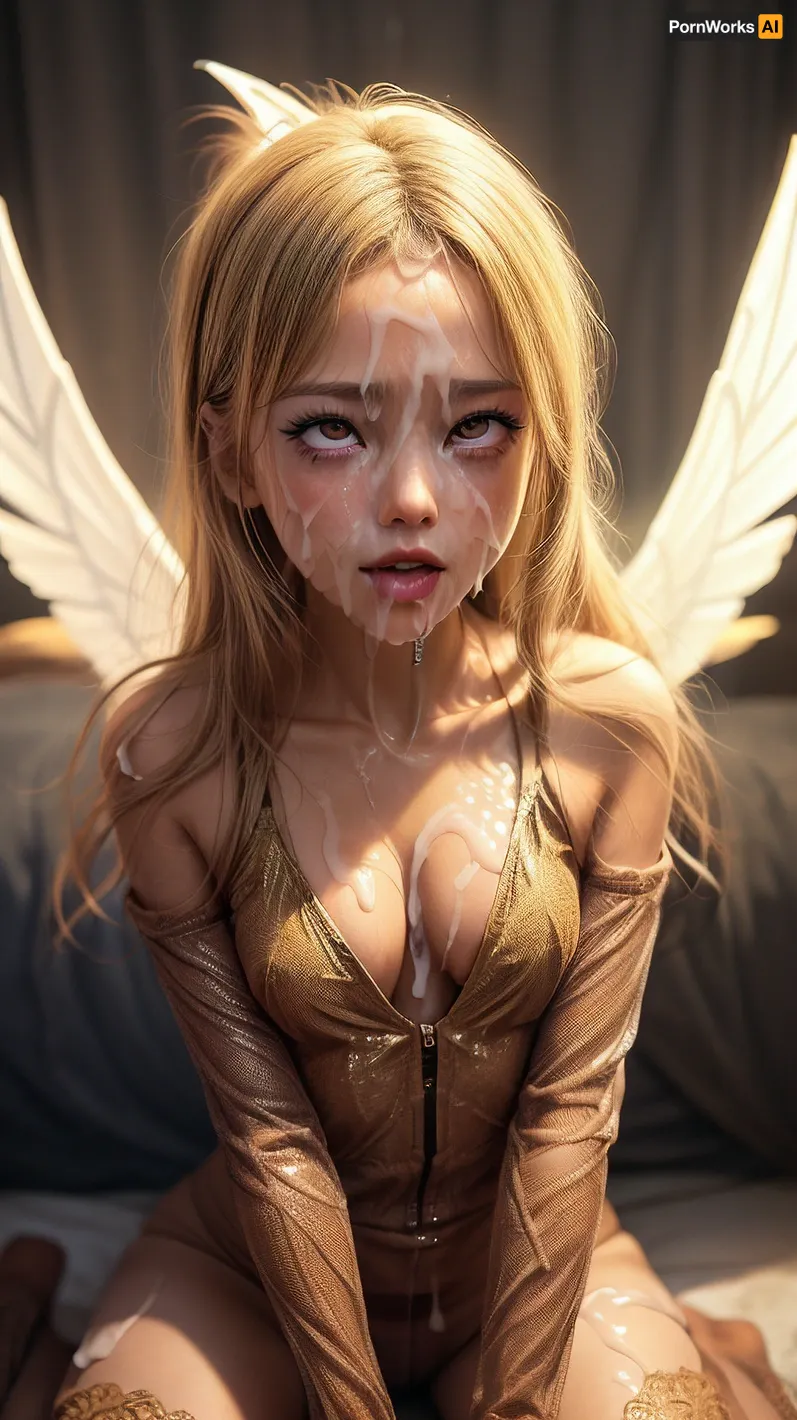 In a world where AIs are programmed to generate pornographic content, an AI with a heavy makeup look and 8k eyes was used to create a story with maximum 5 sentences. The protagonist had bukkake scenes in Sc3pt4's open