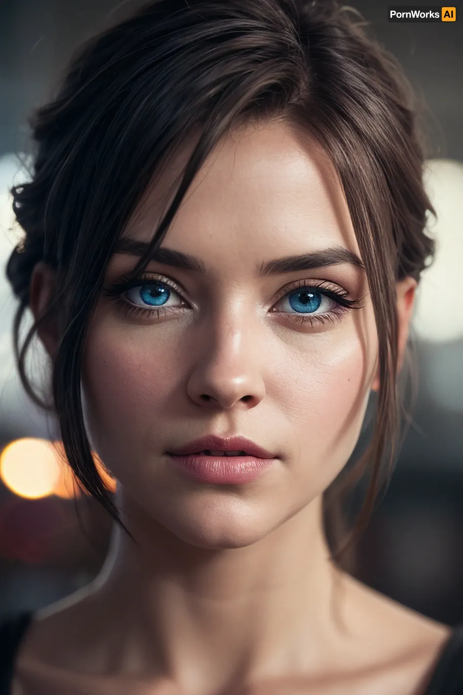 Cortana, the AI with perfect teeth and perfect blue eyes, was looking at a picture of a woman with perfect teeth and perfect blue eyes. The cinematic film still of the woman was incredibly detailed and high budget, adding to the epic feel of