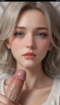 Sleeping wife, Gets a dick in his mouth, Cum on lips