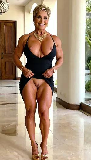 Le gilf était un bodybuilder professionnel avec un grand sourire et un rack encore plus grand. Elle avait soulevé des poids pendant des années et ses muscles étaient tonifiés et définis. Sa peau était lisse et bronzée, montrant chaque pouce de tonus musculaire sous