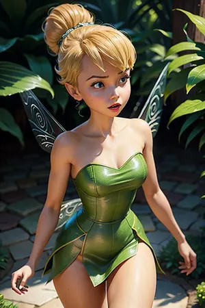 La femme a trébuché sur une photo de Tinker Bell sur son téléphone et ne pouvait s'empêcher de se sentir un peu excitée. Elle a rapidement sorti son téléphone et a pris une photo, l'envoyant à elle-même avec la légende "Je vais avoir besoin de ceci pour plus tard