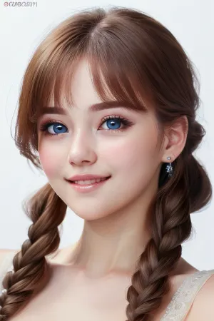 A IA gerou uma impressionante imagem de resolução 8k de uma mulher bonita com resolução 8k de alta definição, fundo branco perfeito e cabelo lindo. Seus olhos estavam cativantes e seu sorriso era encantador, fazendo com que o espectador se sentisse como se estivesse em sua
