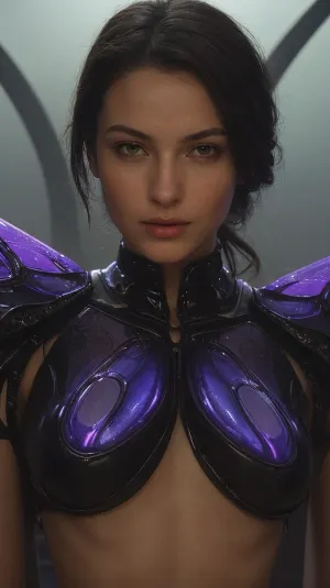 The AI-generated photo of a beautiful woman in 4K HDR with cinematic composition, hugs from behind, and surreal futuristic scenes is an impressive work of art that captures the essence of romance and intrigue. The lighting is ultra-