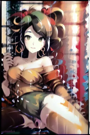 Cute Colorful Thick Impasto, painting of a beautiful young adult French woman, ((Oil painting of a nude woman)), visible brush strokes, painterly style, gestural strokes, thick paint, 1woman, very pretty face, glamour model face, full lips, high cheekbones, clear skin, dewy skin, Victoria's Secret model pretty, 30 year old beauty, eastern european, (very pale), fair skin, white skin, black hair, long hair, wavy hair, neon streaks in her hair, big eyes, (green eyes), beauty pageant face, doll-like facial features, large breasts, big natural tits, dd cup tits, firm perky breasts, erect nipples, small areolas, pink areolas, small waist, tiny waist, anorexic waist, skinny, very slim, very fit, flat stomach, round ass, bubble butt, very tall, 5'10", long legs, ((completely nude)), smiling at the camera, flirty, hoop earrings, (very hairy pussy), visible pussy, laying on a bed, expensive hotel room, expensive jewelry, very affluent, thick, impasto, painting, <lora:impasto:2>