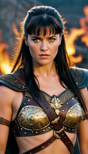 Xena, a warrior, was once caught browsing through pornographic websites and stumbled upon an AI-generated picture of herself in the middle of a steamy encounter with another warrior. She was shocked and turned on at the same time, leading her to