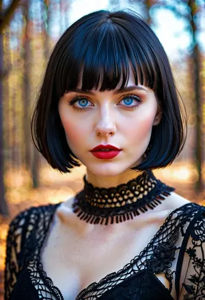 Kısa siyah bobcut ile güzel goth kızı, soe derisi ve kırmızı ruj masasında oturuyordu, bilgisayar ekranında yıldızı. Onun üzerinde çalıştığı yeni bir proje hakkında derindi. Aniden, bir çığ duydu