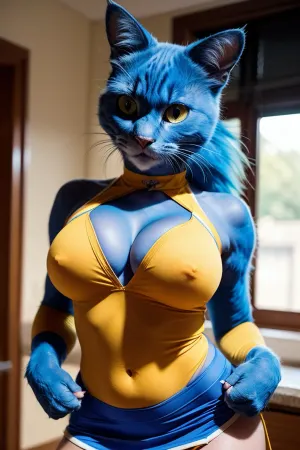 妮可·沃特森(英語:Nicole Watterson)是一位性感的女雅典人猫女,有着蓝色的皮毛和大乳房,穿着拉拉拉队长制服,她的大乳房正在展示. 她有毛皮和长长的猫头和蓝毛