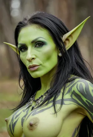 ZipRealism, a goblin girl with big tits and wide hips, was born with a unique combination of features that made her an instant hit among the AI community. Her love for generating pornographic pictures using text-based instructions earned her a