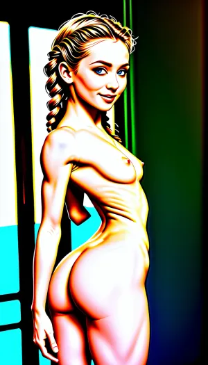 一个臀部宽,皮肤公平,头发长的苗条女孩被描述为有苗条的身体和大眼睛. 她的手臂和腿很薄,但没有其他细节说明她的外貌