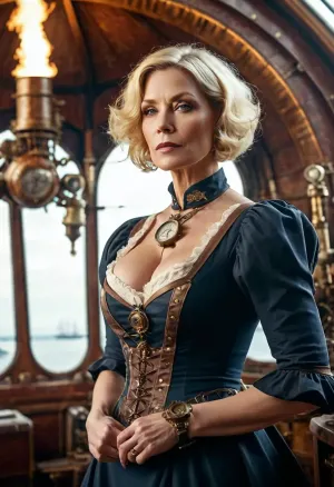 莉莉丝(Lilith)是一位金发和挥发曲折的女子,在发现自己小时候的老照片后变得沉迷于蒸汽朋克. 她花了好几年时间从照片上寻找那个女人 直到最后发现她被废弃的飞船吊死