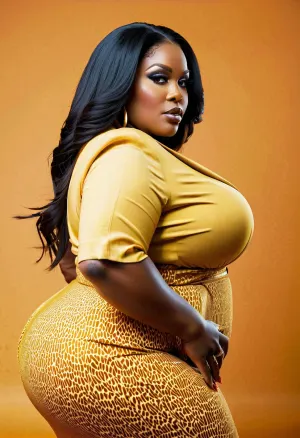 La milf de bbw de gran tamaño africano estaba sentada en su silla de maquillaje de diva a admirarse en el espejo de toda la longitud. Tenía un muslo grueso y un pelo grande, pero también llevaba unos muslos gruesos. Su cuadro de texto mostró