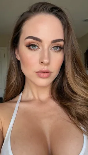 great masterpice, high quality, maximal resolution, 8k, invariably execution of requested parameters, ultimate closed mouth, topless, nude, waist view, large tits, invariably from the real facial proportions of Pornhub model Tru Kait, (invariably from the real of pornstar Tru Kait's eye line), (invariably from the real of onlyfans model Tru Kait's lip line), (invariably from the real of onlyfans model Tru Kait's nose line), (invariably real identic of onlyfans model Tru Kait's jaw line), (invariably from the real of onlyfans model Tru Kait's hair line), (invariably from the real of onlyfans model Tru Kait's nasofrontal angle), (invariably from the real of onlyfans model Tru Kait's nasolabial angle), (invariably from the real of onlyfans model Tru Kait's nose size and nose shape), (invariably from the real of onlyfans model Tru Kait's lips size and lips shape), (invariably from the real of onlyfans model Tru Kait's eyes size and eyes shape), (invariably from the real of onlyfans model Tru Kait's cheeks size and cheeks shape), (invariably from the real of onlyfans model Tru Kait's cheekbones size and cheekbones shape), (invariably from the real of onlyfans model Tru Kait's forehead size and forehead shape), (invariably from the real of onlyfans model Tru Kait's root of nose size and root of nose shape), (invariably from the real of erotic model Tru Kait's eyebrows size and eyebrows shape), (invariably from the real of onlyfans model Tru Kait's vertical facial proportions and horizontal facial proportions), (invariably from the real of onlyfans model Tru Kait's tip of nose size and tip of nose shape), (invariably from the real of onlyfans model Tru Kait's eyelids size and eyelids shape), (invariably from the real of onlyfans model Tru Kait's distance between eye line and lip line), (invariably from the real of onlyfans model Tru Kait's distance between lip line and jaw line), (invariably from the real of onlyfans model Tru Kait's distance between jaw line and nose line), (invariably from the real face of onlyfans model Tru Kait's), (invariably from the real of onlyfans model Tru Kait's eye depth), (invariably from the real of onlyfans model Tru Kait's distance between eyes), (invariably from the real of webcam model Tru Kait's size mandibular angles and shape mandibular angles), (invariably from the real of onlyfans model Tru Kait's size brow arches and shape brow arches), (invariably from the real skin on the nose), (epic realistic under-eye skin), (shading more darkness:1.5), (sharp of shading:1.1), (absolute detailing natural pattern of lips), her perfect breasts is visible, her lips after long and fast blowjob, absolute detailed realistic lighting, shows her tits